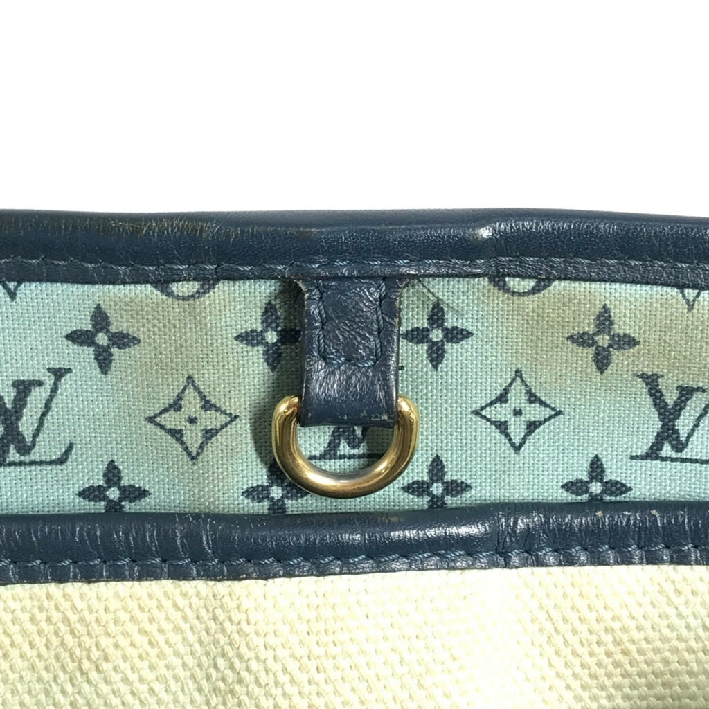 Louis Vuitton Blue Canvas Shoulder Bag Tote Bag