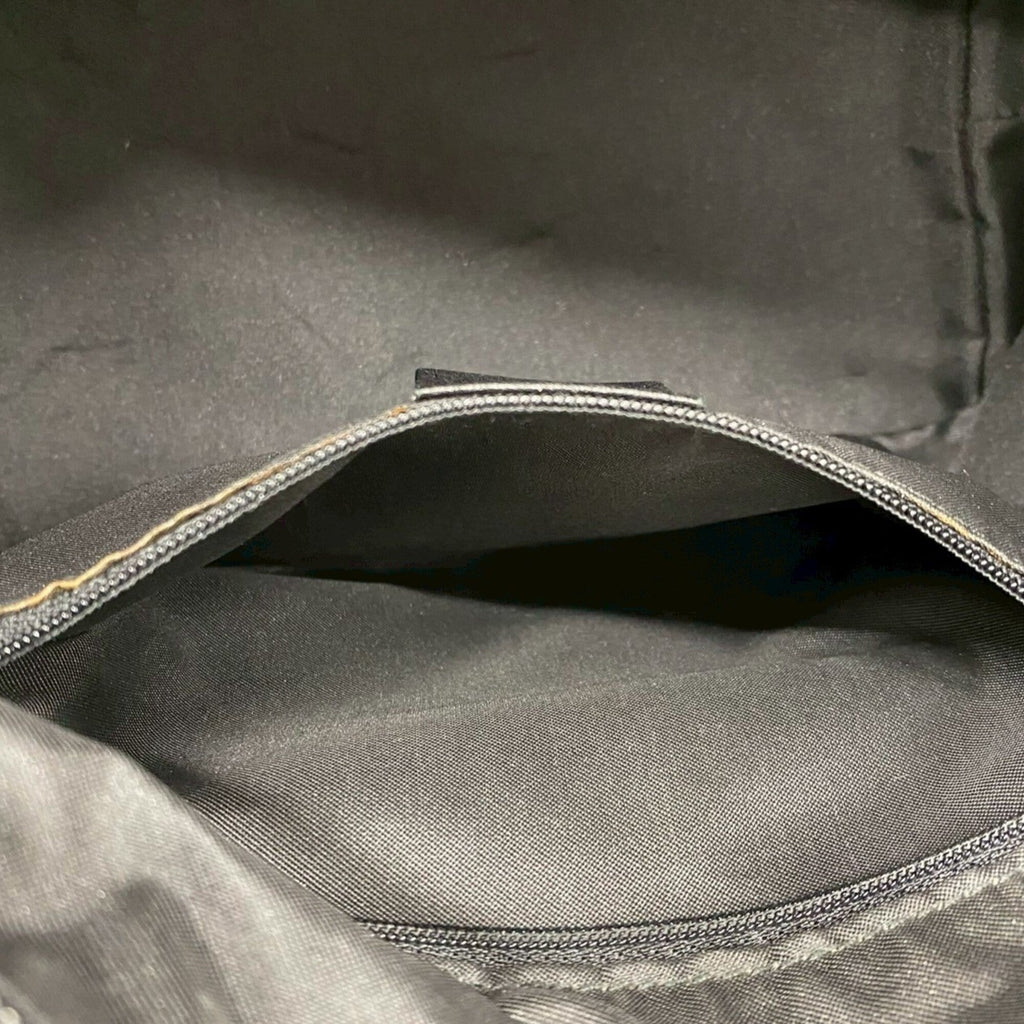 Gucci Black Nylon Leather Handbag Shoulder Bag Tote Bag (Pre-Owned)
