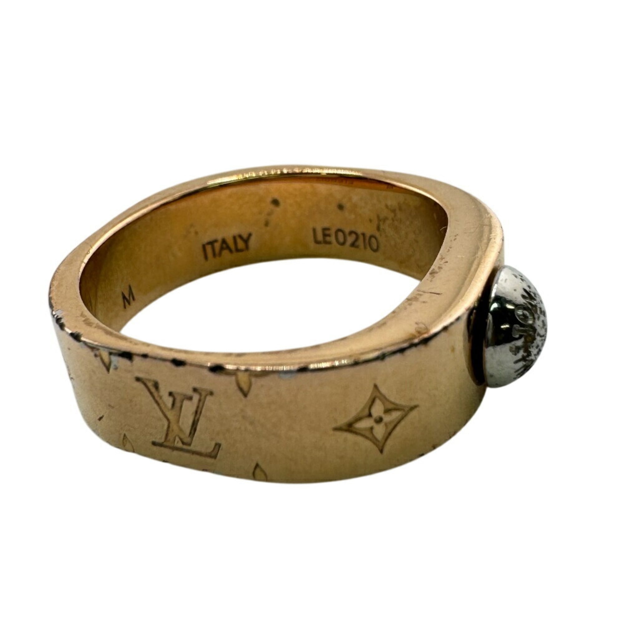 Louis Vuitton Pink Gold Metal Band Ring