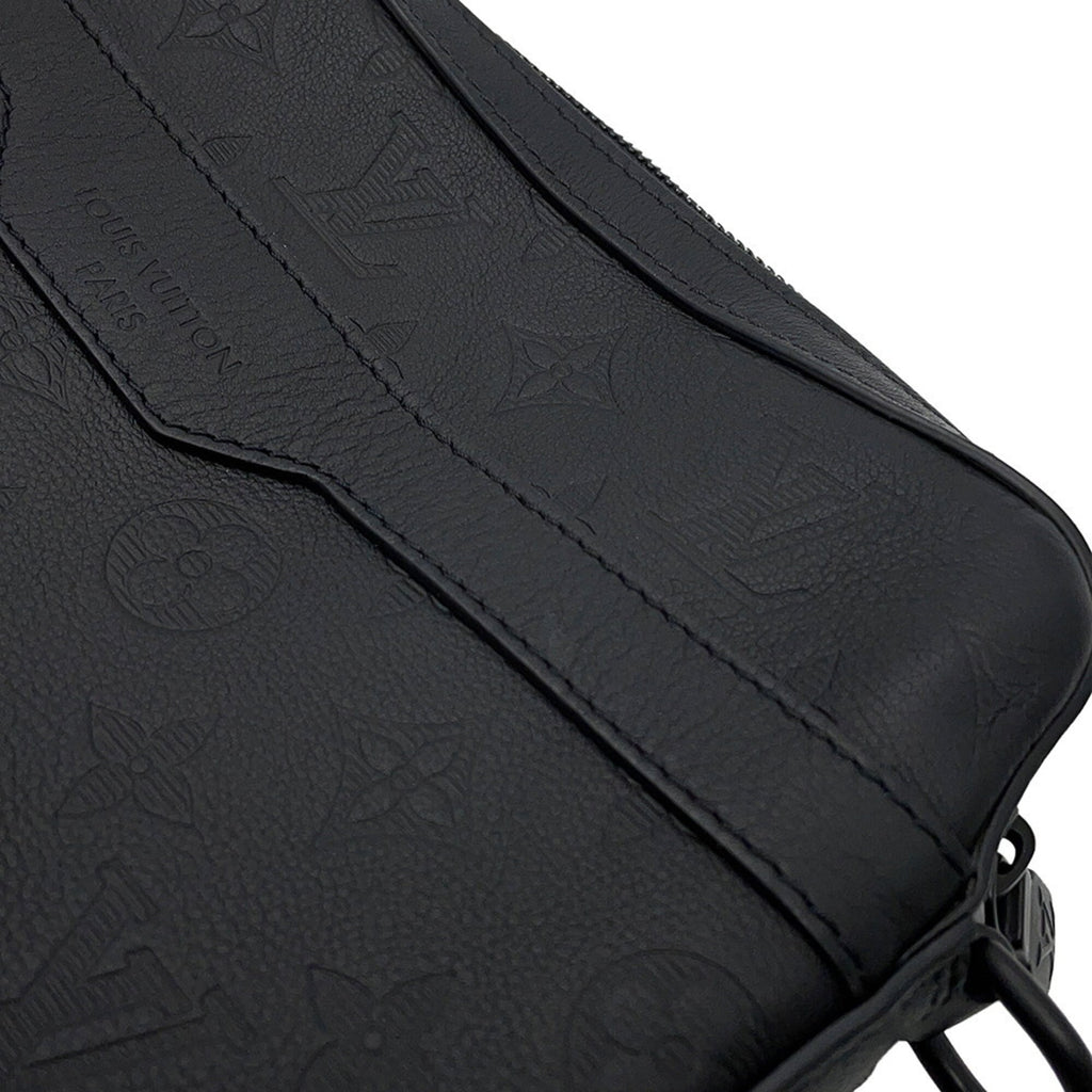 Louis Vuitton Black Noir Monogram Shadow Shoulder Bag