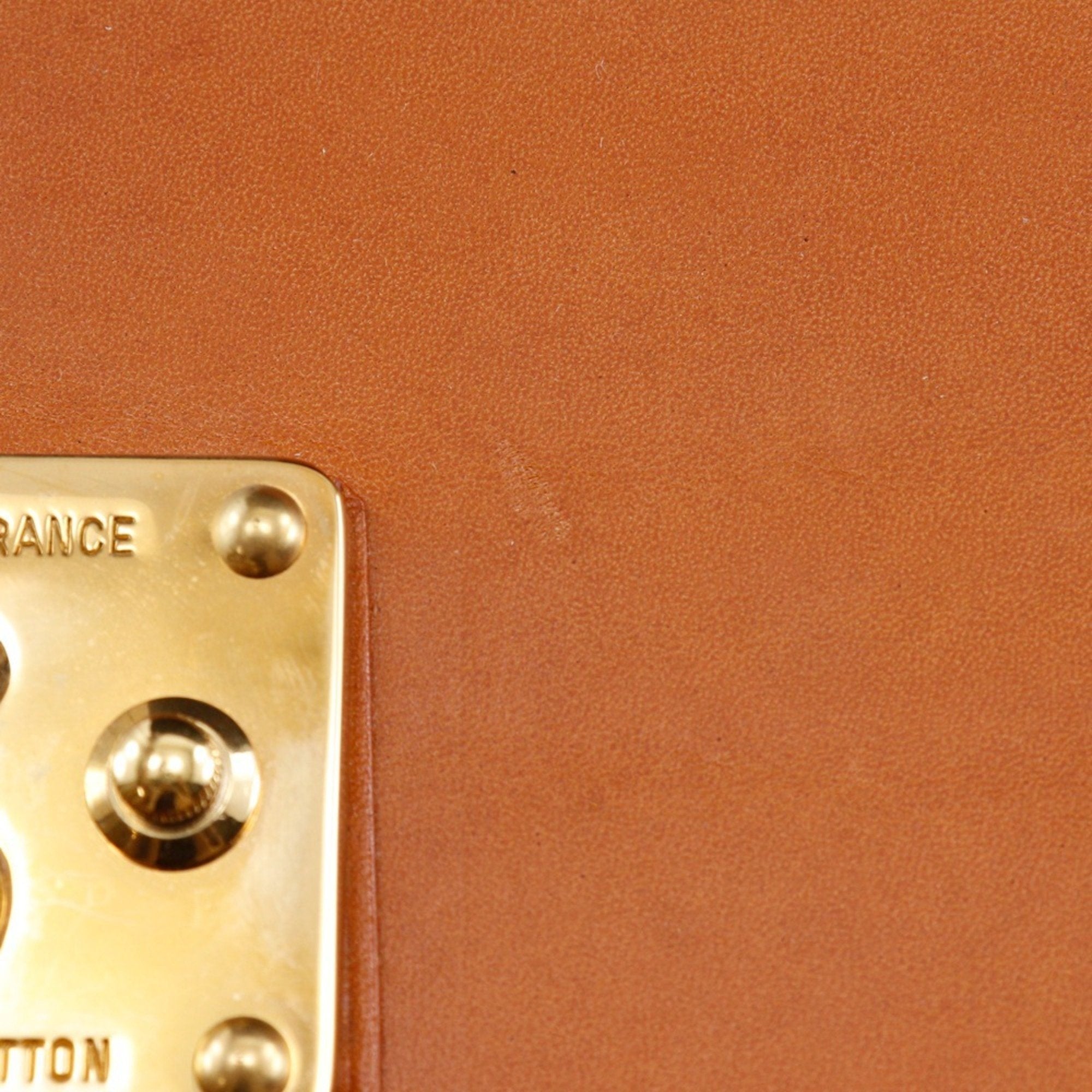 Louis Vuitton Brown Camel Nomade Leather Briefcase