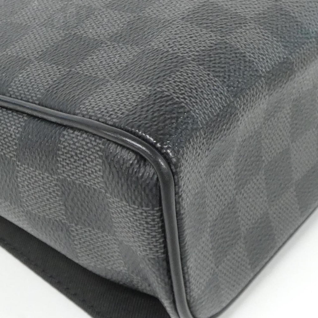 Louis Vuitton Dark Gray Graphite Coated Canvas Shoulder Bag