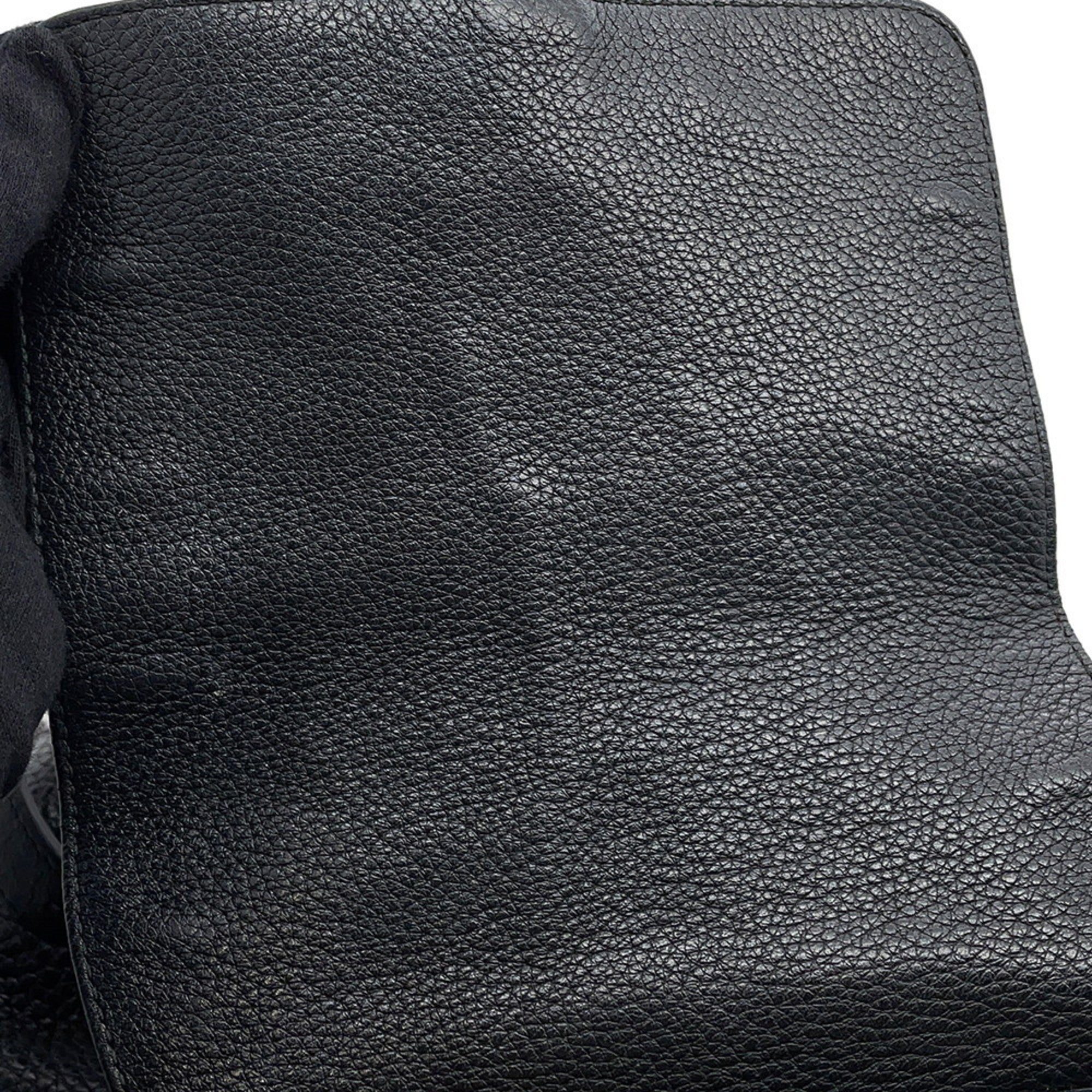Gucci Black Leather Backpack Handbag (Pre-Owned)