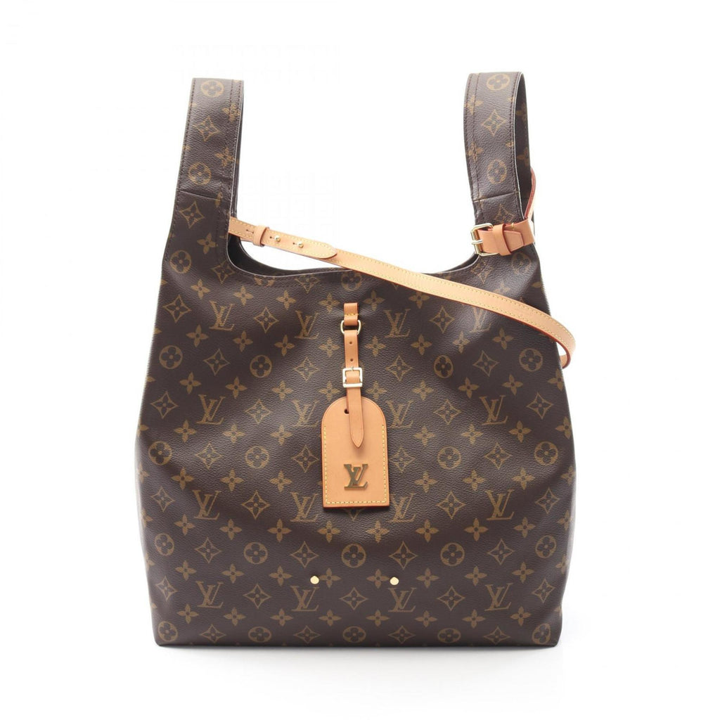 Louis Vuitton Brown Coated Canvas Leather Handbag