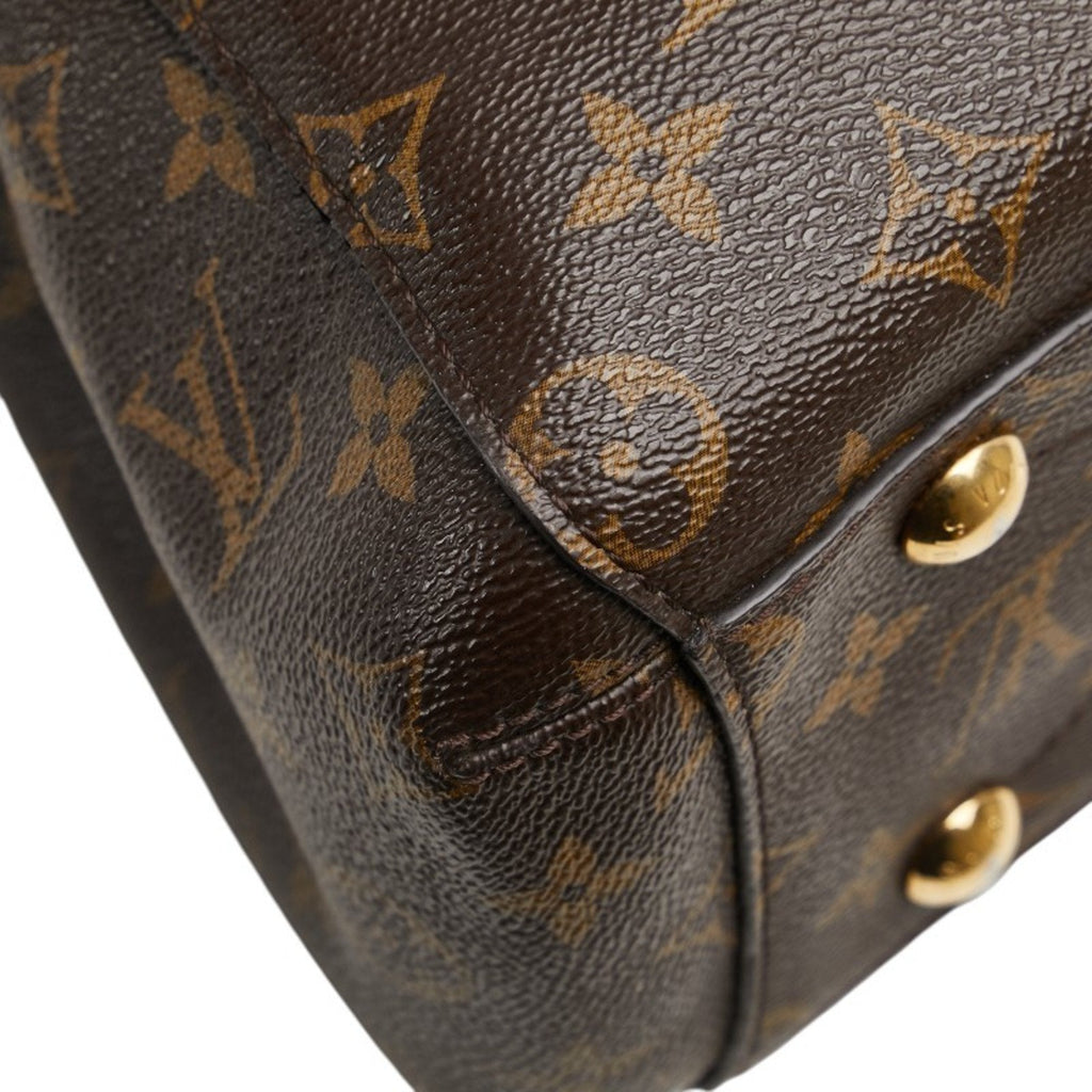 Louis Vuitton Monogram Brown Pvc Leather Handbag Shoulder Bag