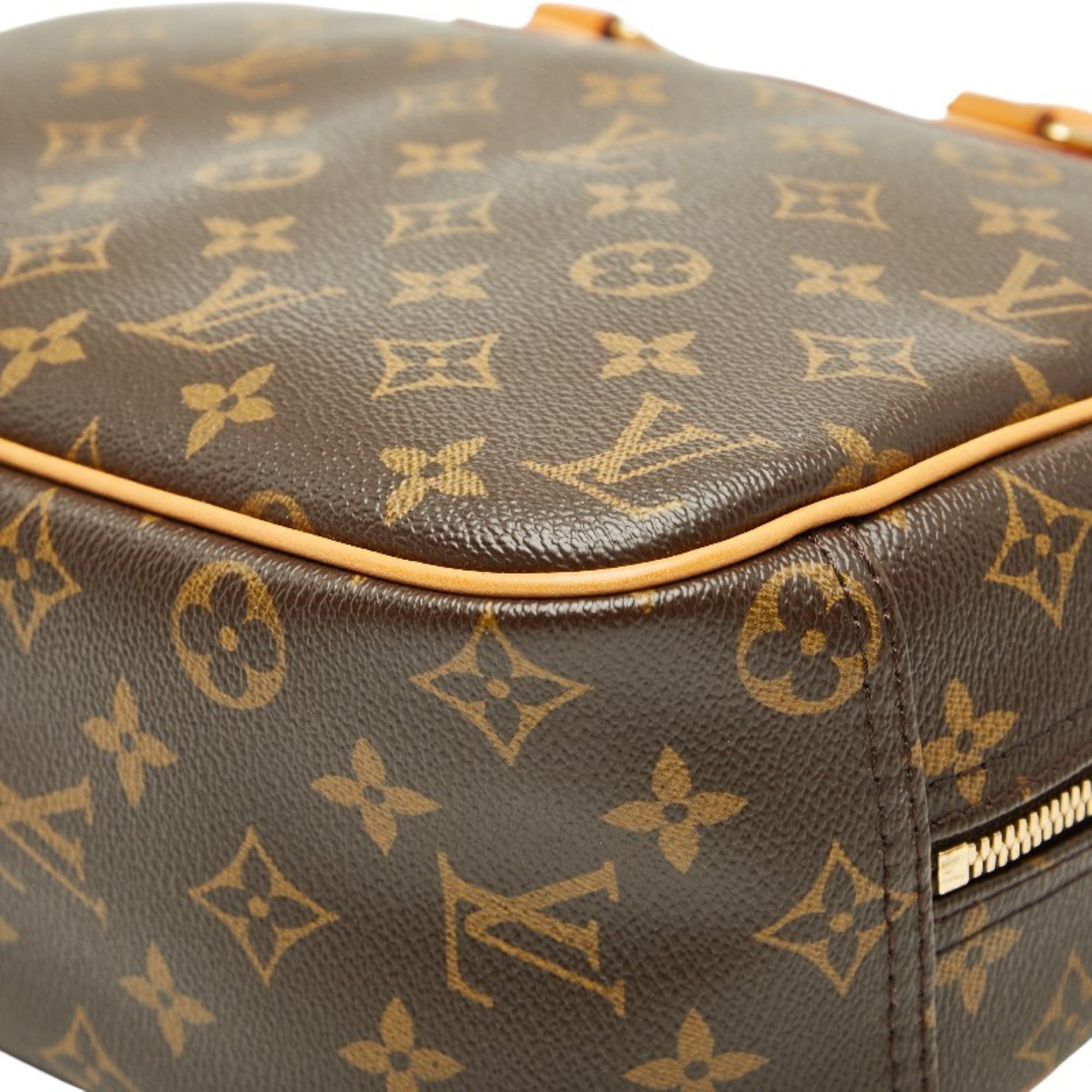 Louis Vuitton Monogram Brown Pvc Leather Handbag