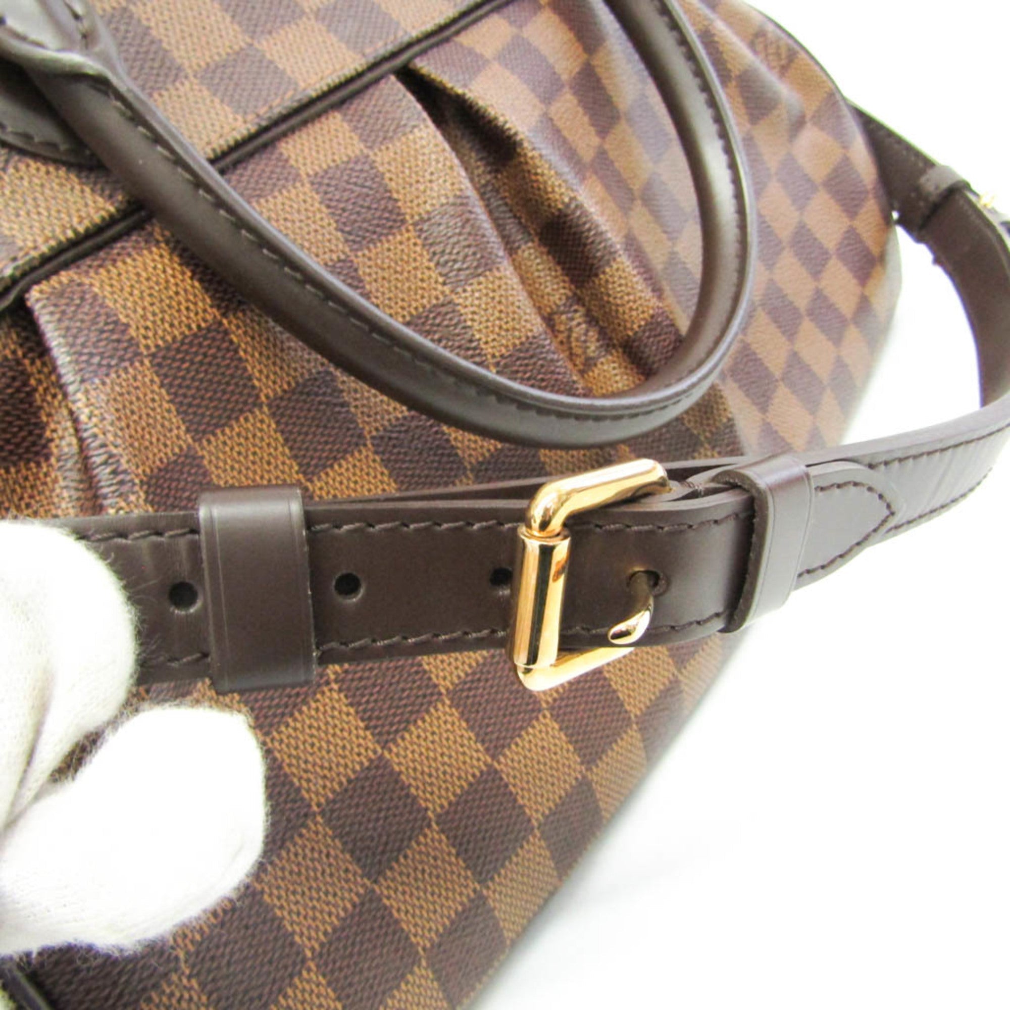 Louis Vuitton Damier Ebene Damier Canvas Handbag Shoulder Bag