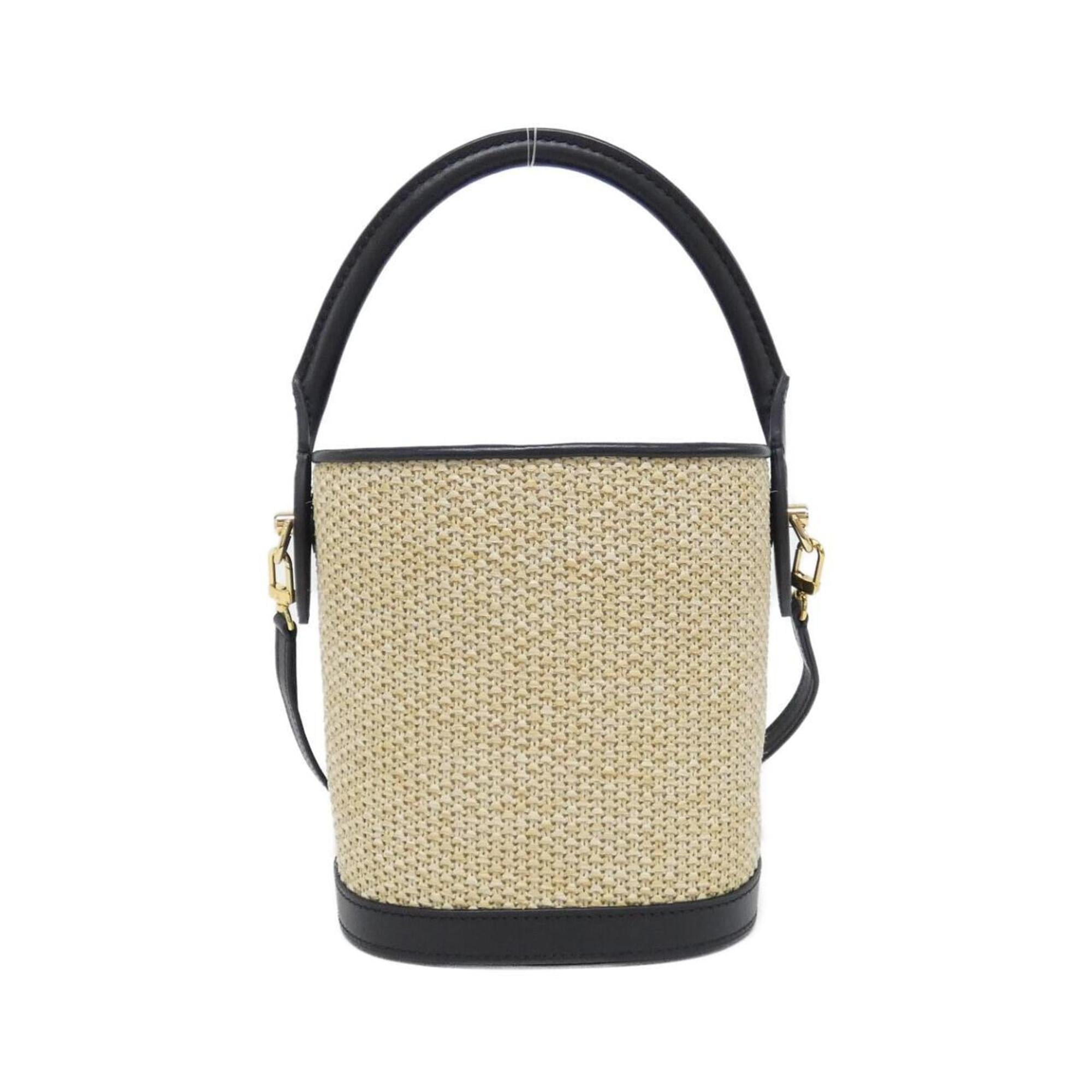 Louis Vuitton Black Raffia Handbag