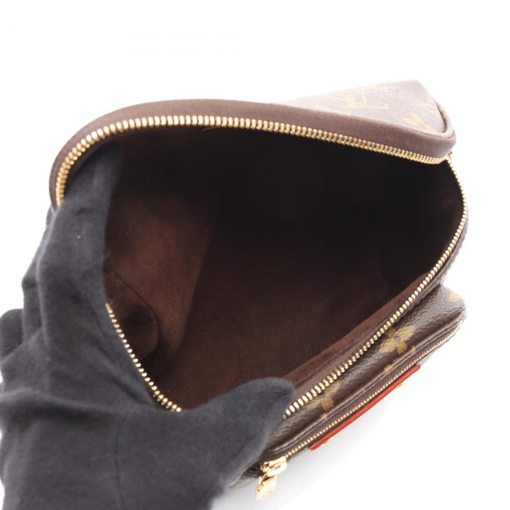 Louis Vuitton Brown Coated Canvas Leather Handbag