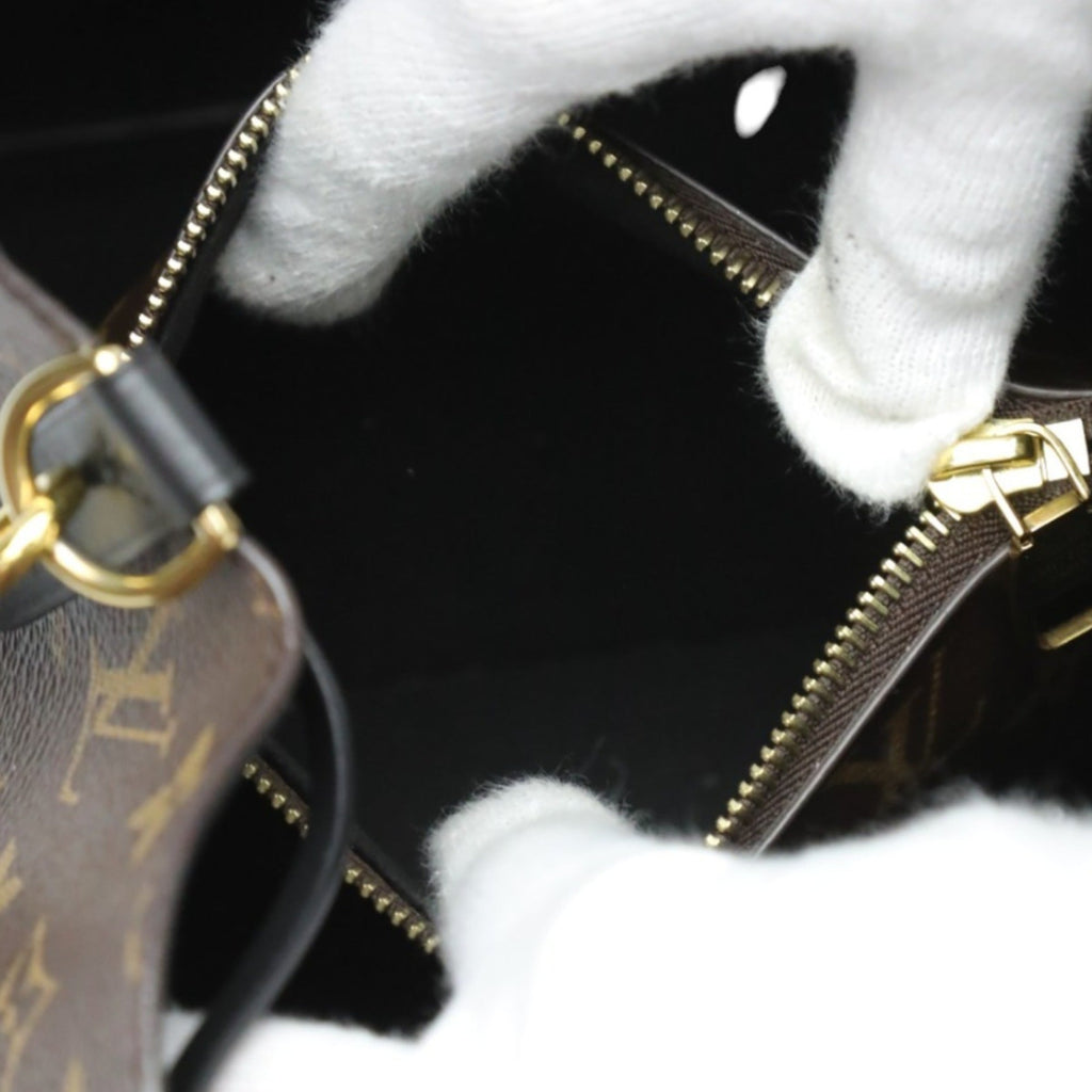 Louis Vuitton Brown Noir Monogram Canvas Shoulder Bag
