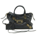 Balenciaga Black Leather Handbag Shoulder