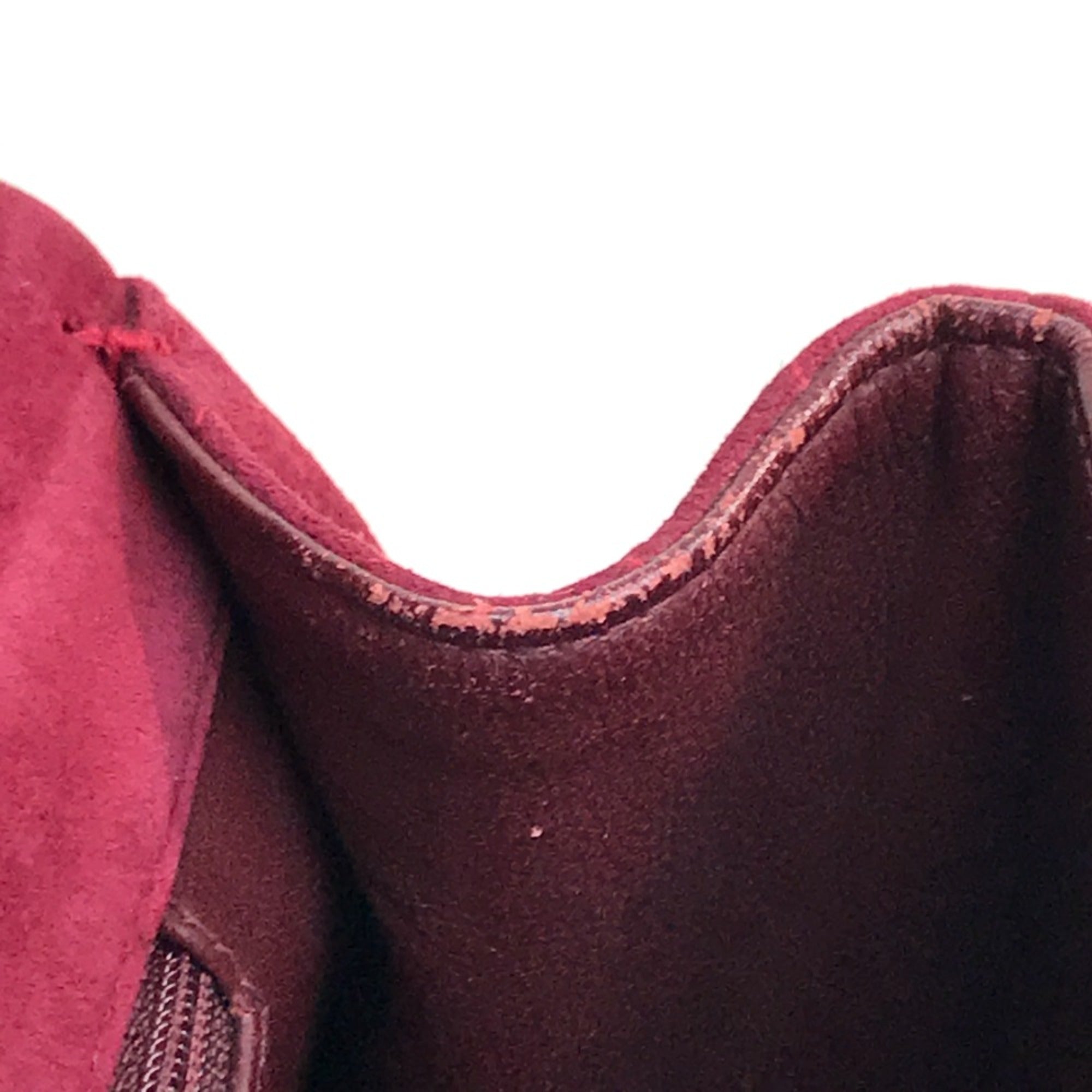 Chanel Red Leather Shoulder Bag
