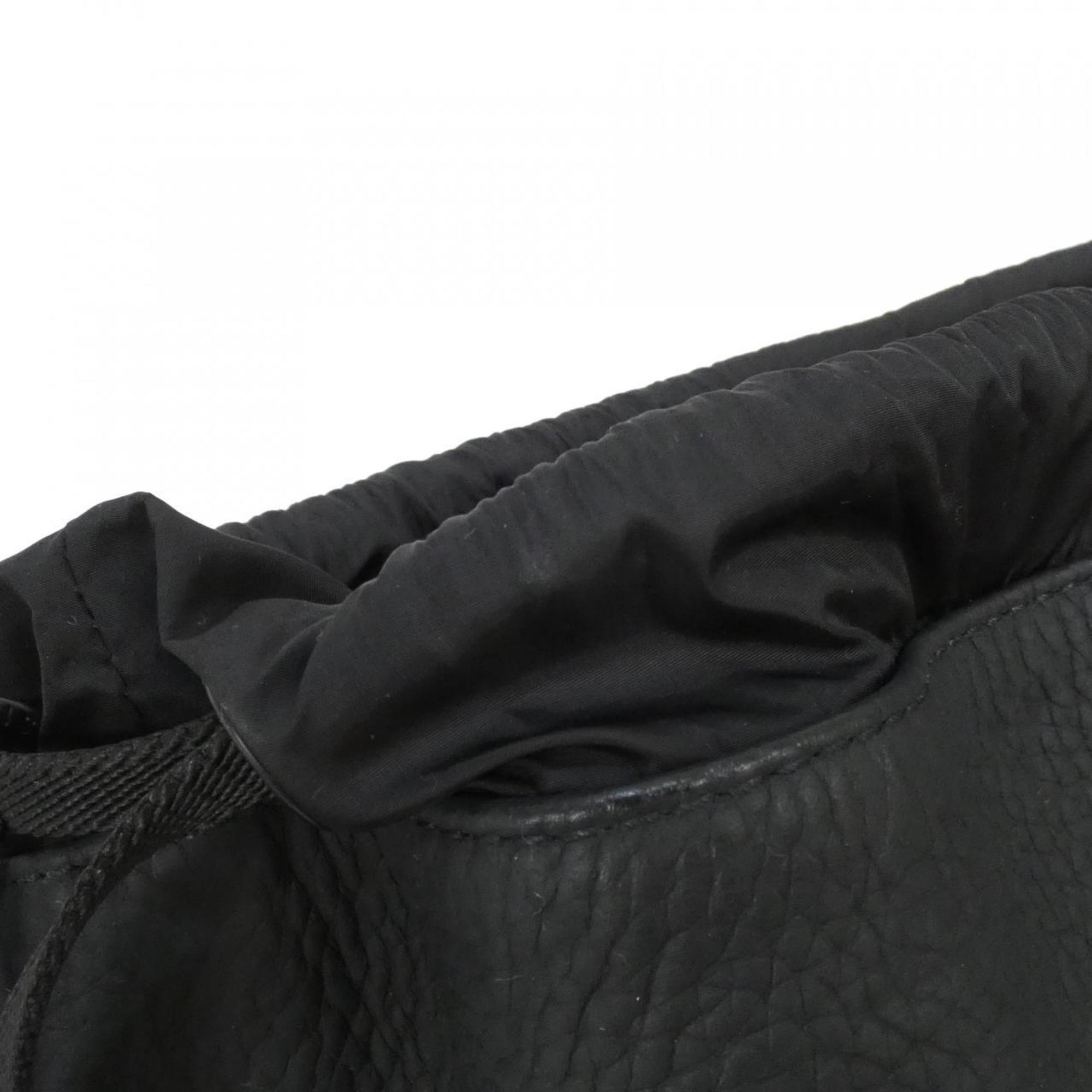 Louis Vuitton Black Leather Backpack