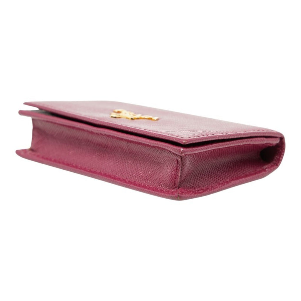 Prada Purple Leather Coin Purse/Coin Case