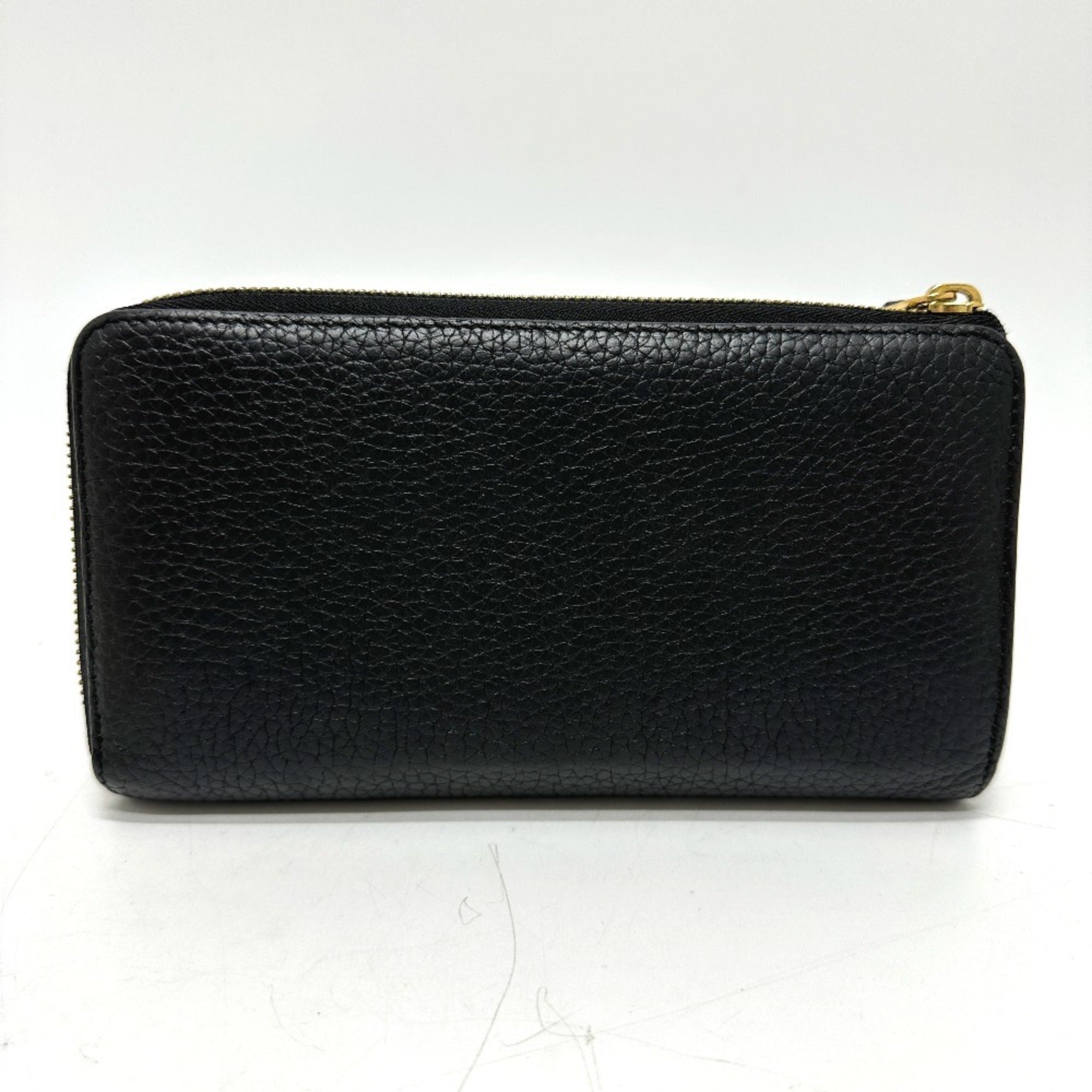 Louis Vuitton Black Leather Long Wallet