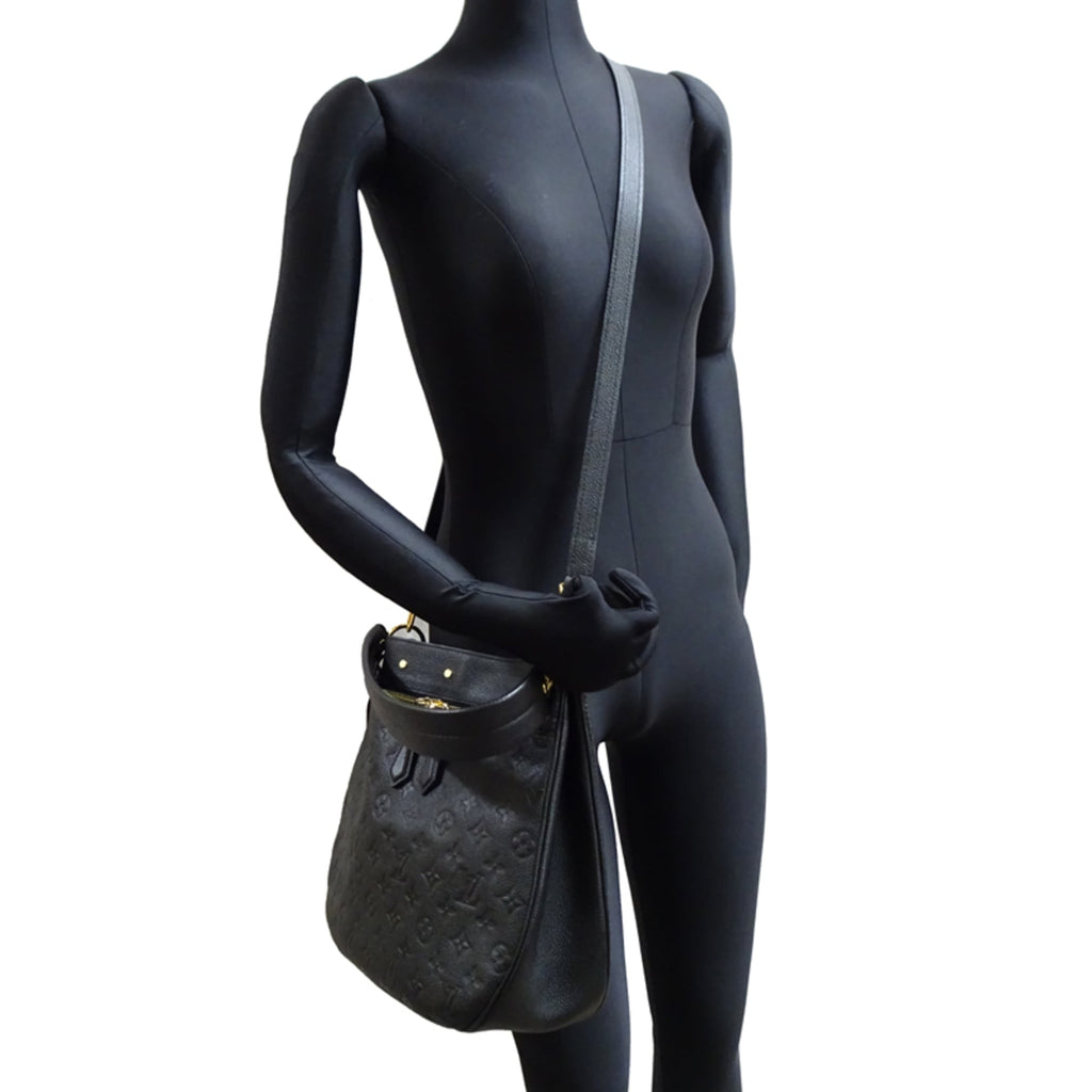 Louis Vuitton Black Noir Monogram Empreinte Shoulder Bag