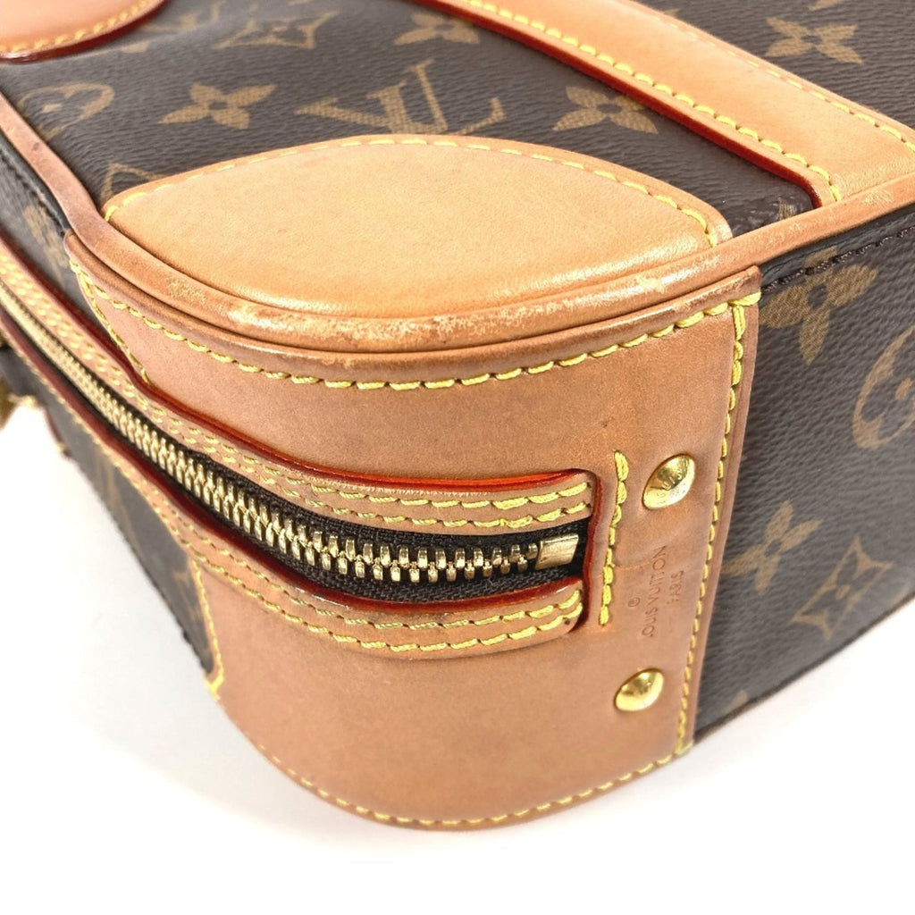 Louis Vuitton Brown Monogram Boston Bag Handbag Shoulder Bag