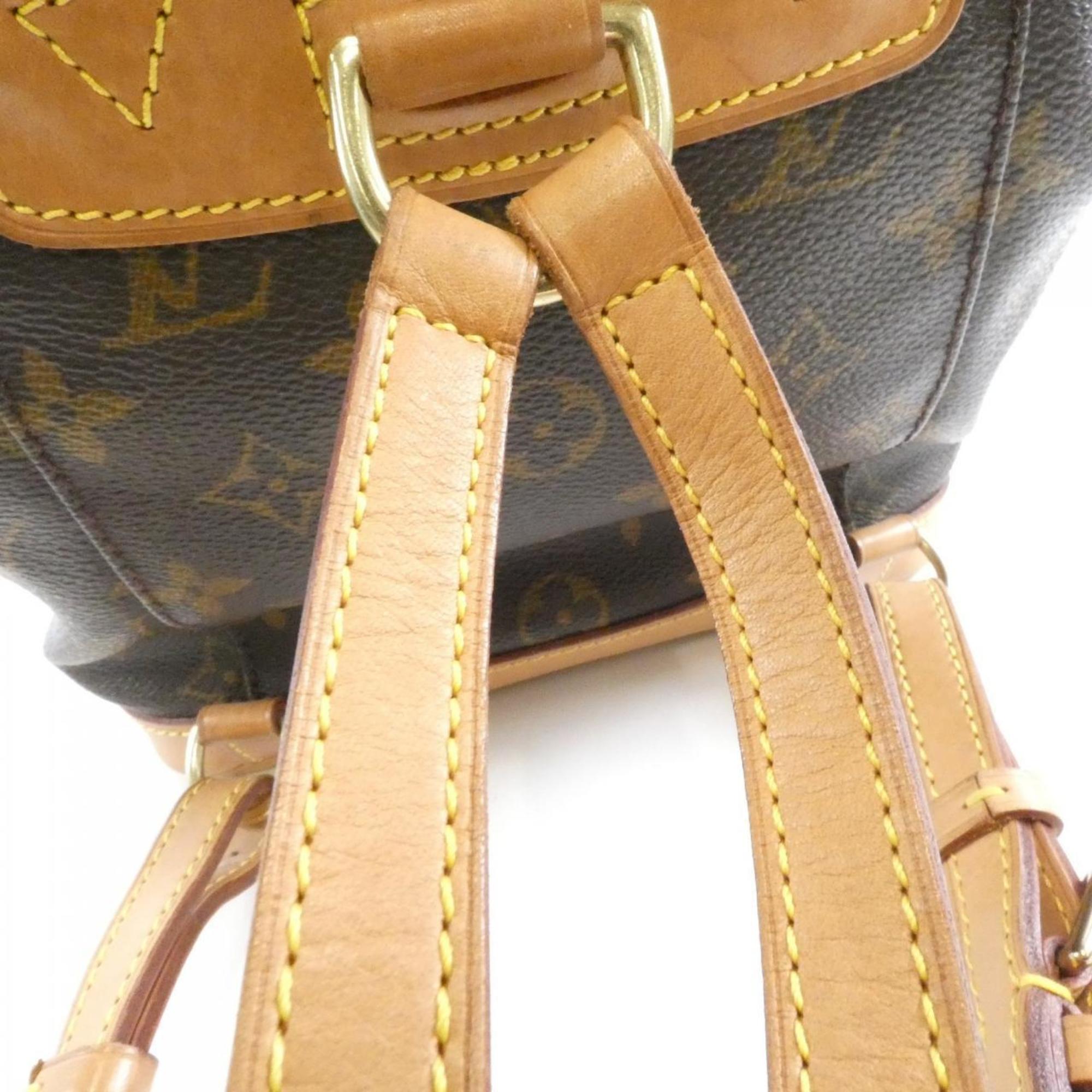 Louis Vuitton Monogram Mini Marron Coated Canvas Backpack