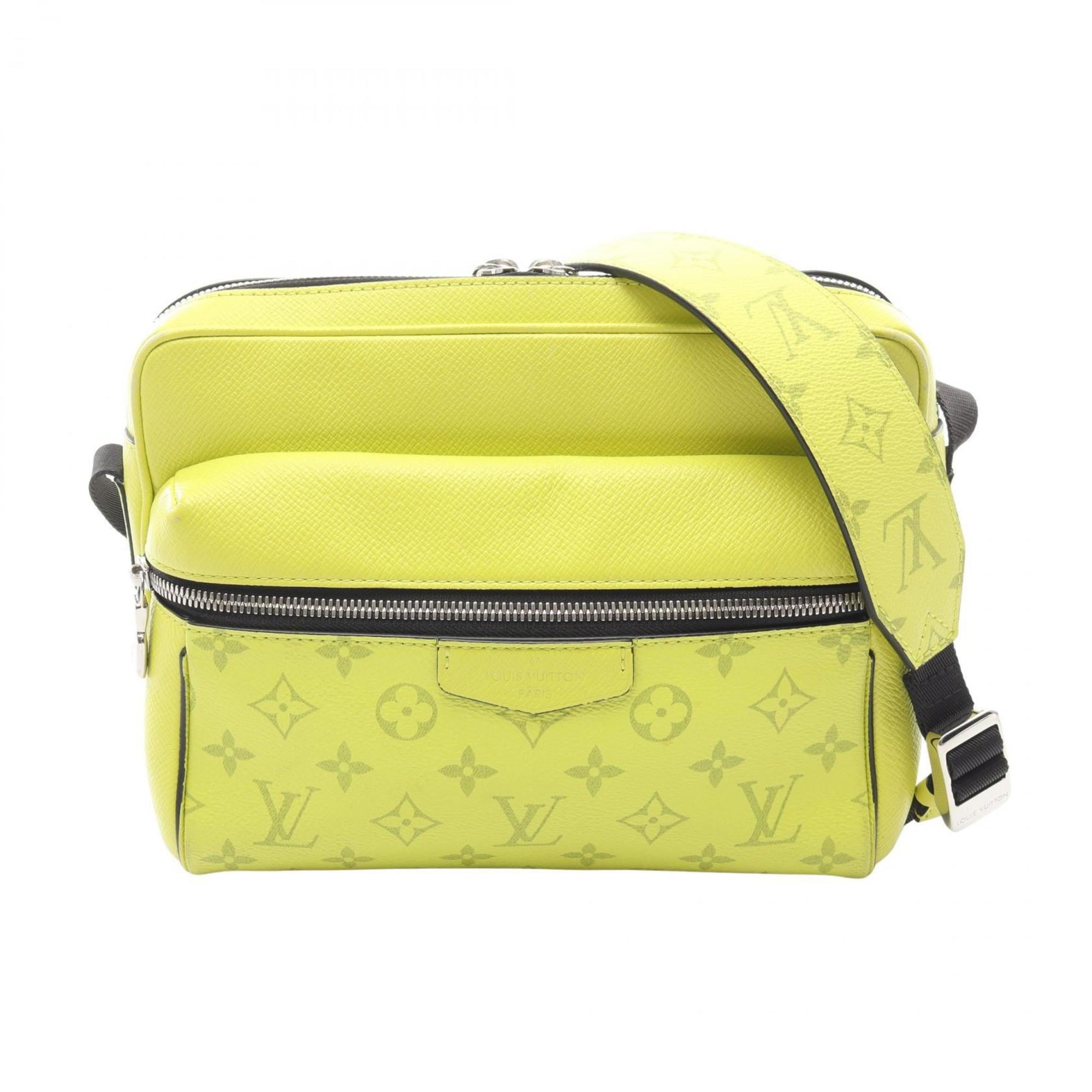 Louis Vuitton Jaune Yellow Coated Canvas Leather Shoulder Bag