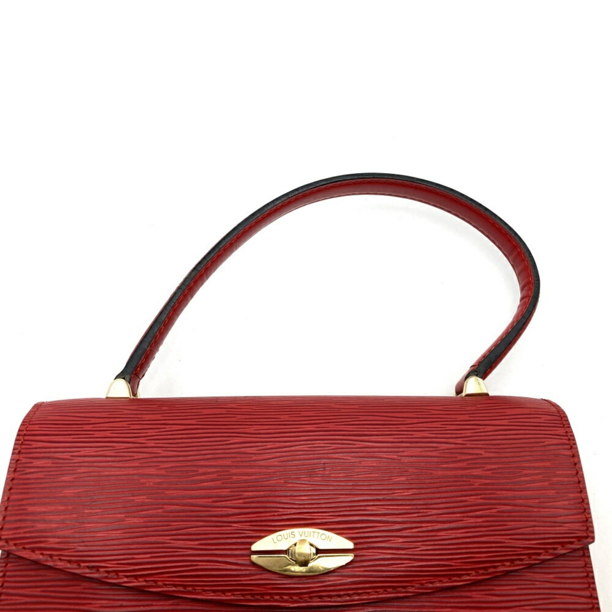 Louis Vuitton Red Color Epi Leather Handbag