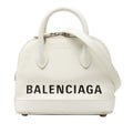 Balenciaga White Leather Handbag Shoulder