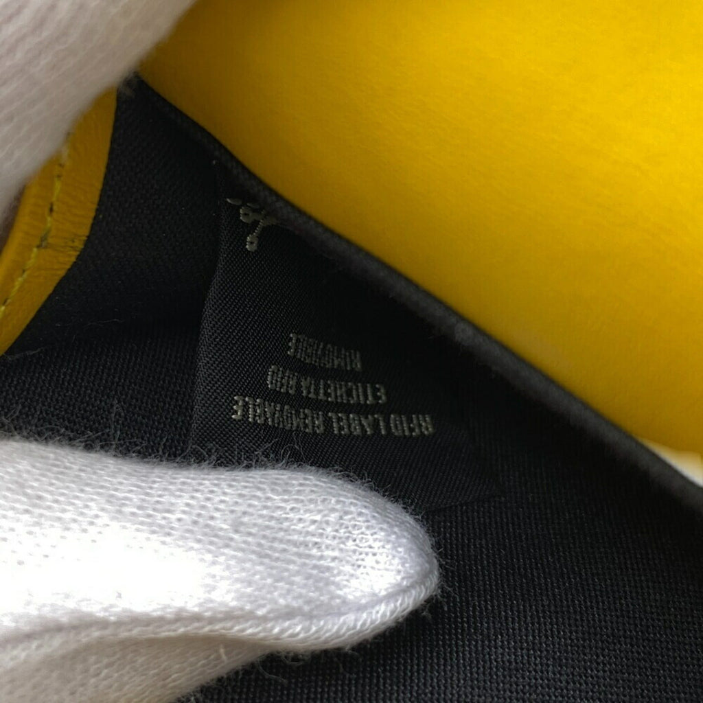 Fendi Yellow Leather Wallet (Tri-Fold)