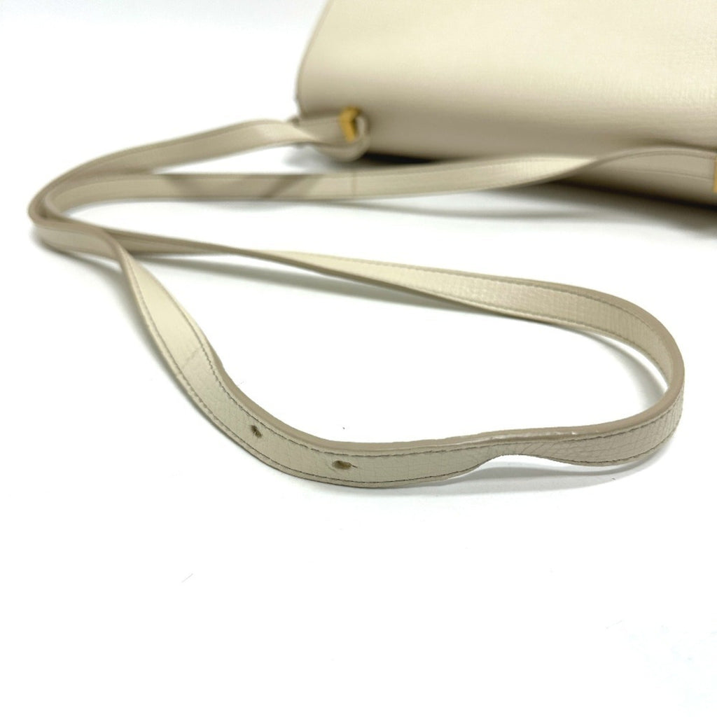 Bottega Veneta Ivory White Leather Shoulder Bag