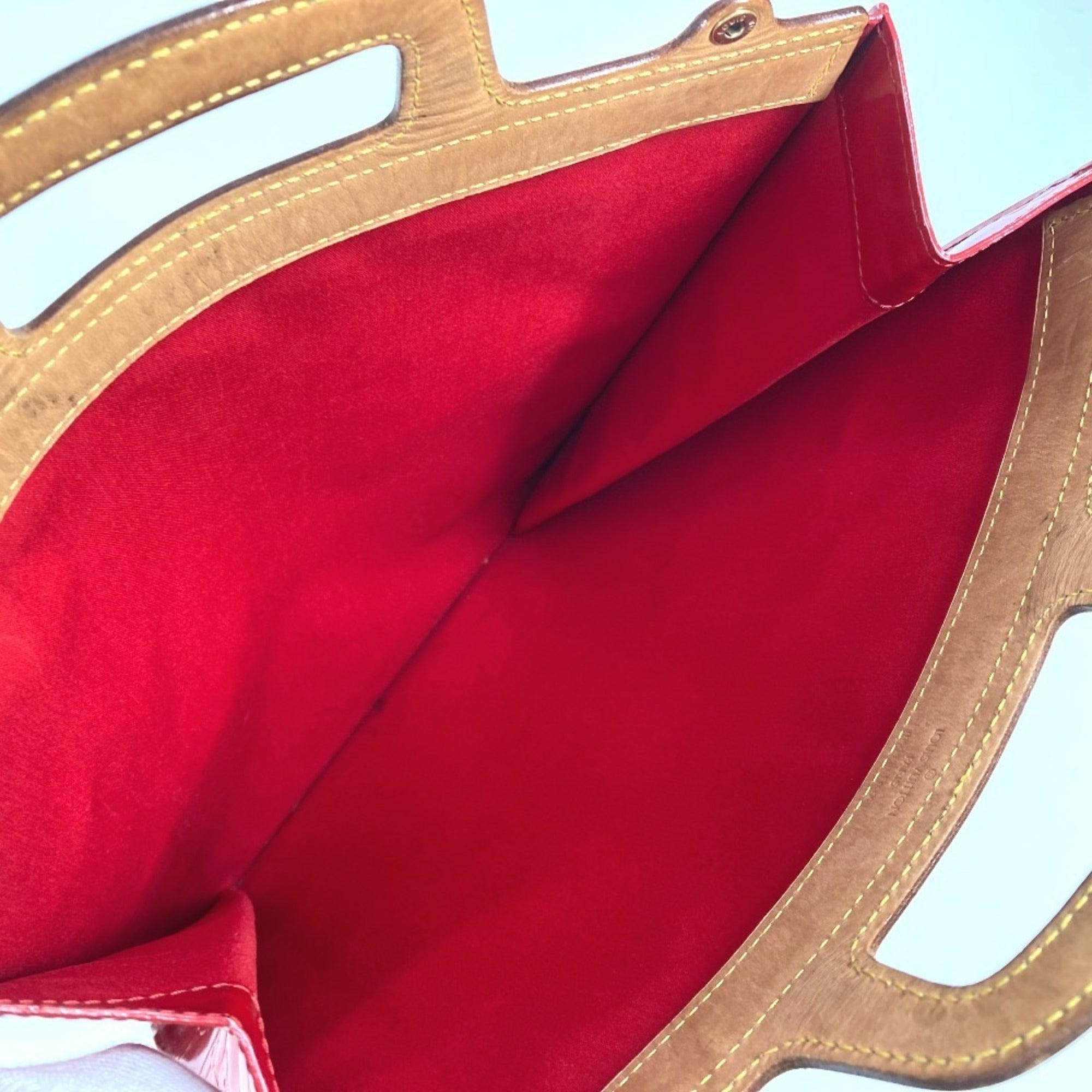 Louis Vuitton Monogram Vernis Red Color Monogram Vernis Handbag