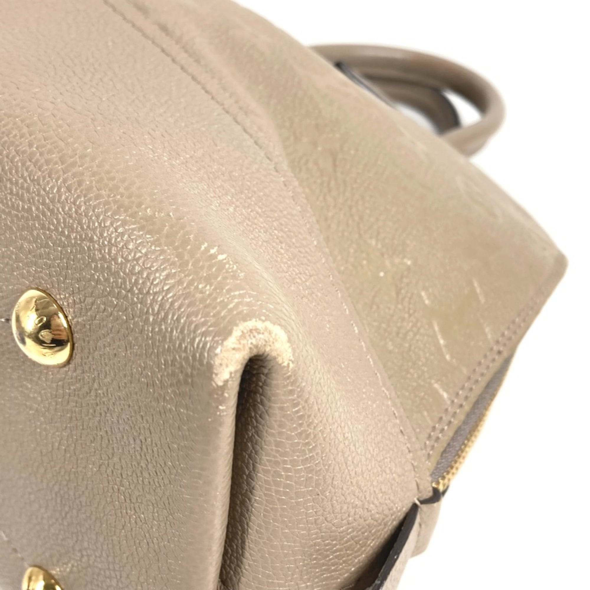 Louis Vuitton Beige Monogram Empreinte Leather Handbag Tote Bag