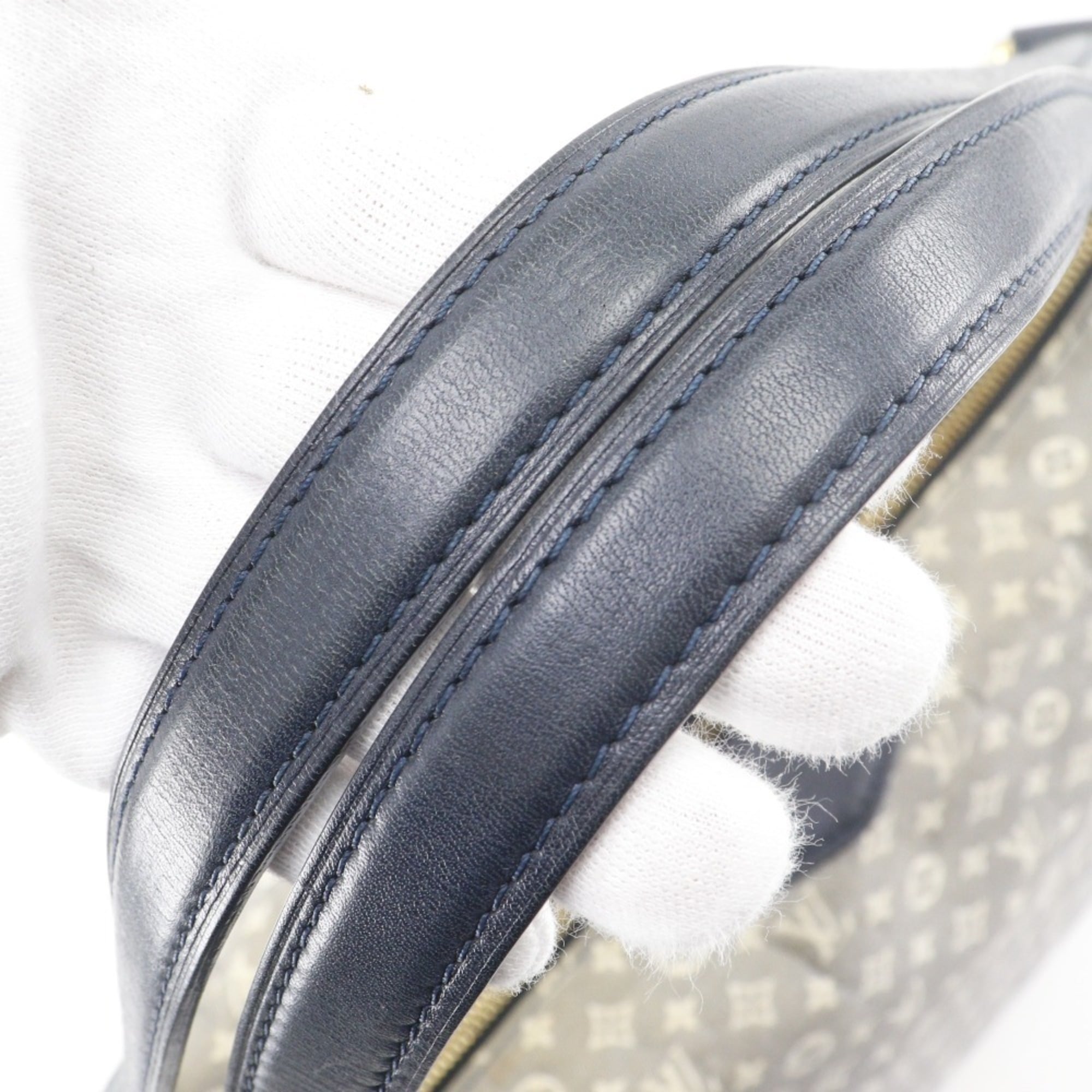 Louis Vuitton Gray Navy Canvas Shoulder Bag Tote Bag