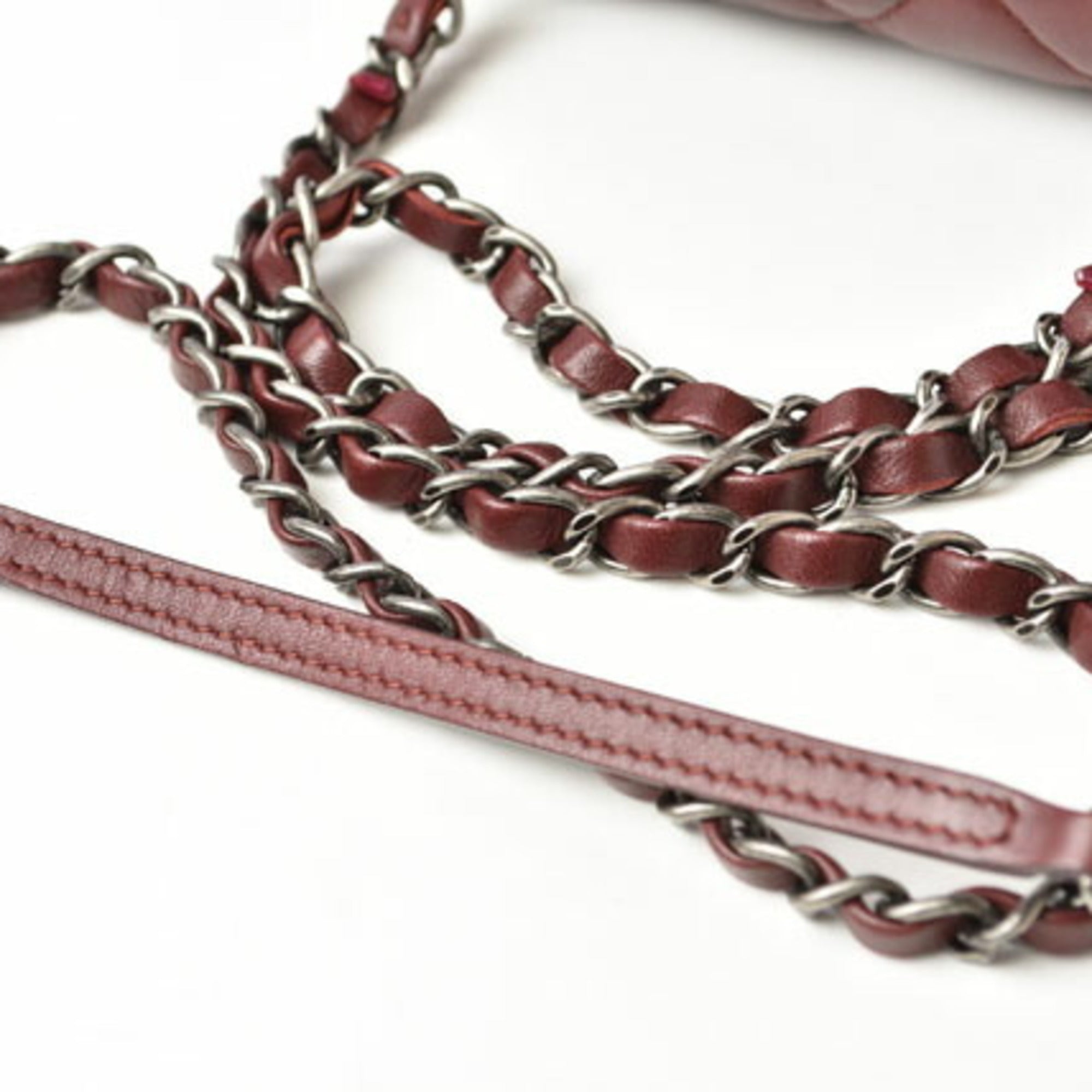 Chanel Bordeaux Saddle Bag Shoulder Bag