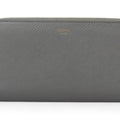 Celine Gray Leather Long Wallet (Bi-Fold)