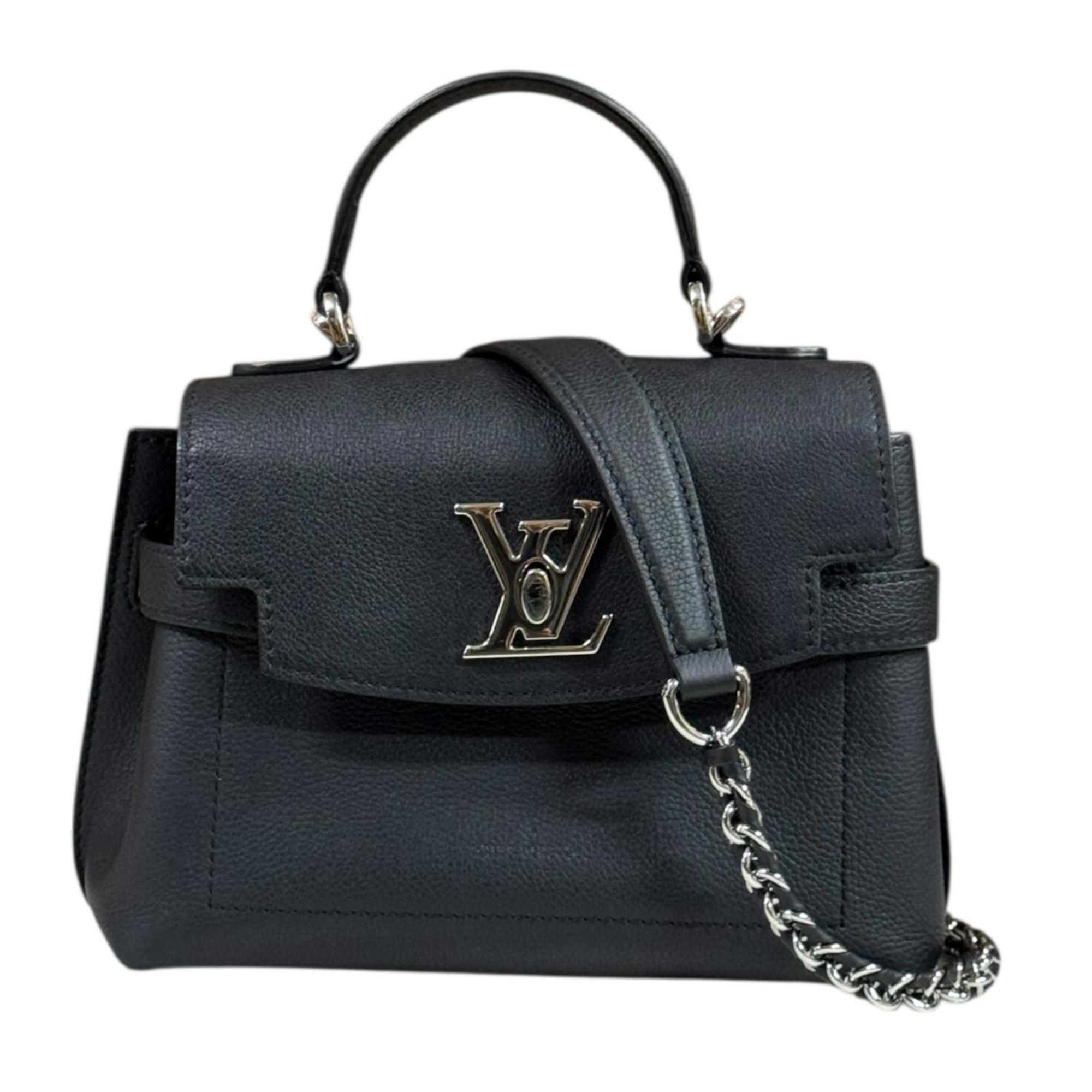 Louis Vuitton Black Noir Leather Shoulder Bag
