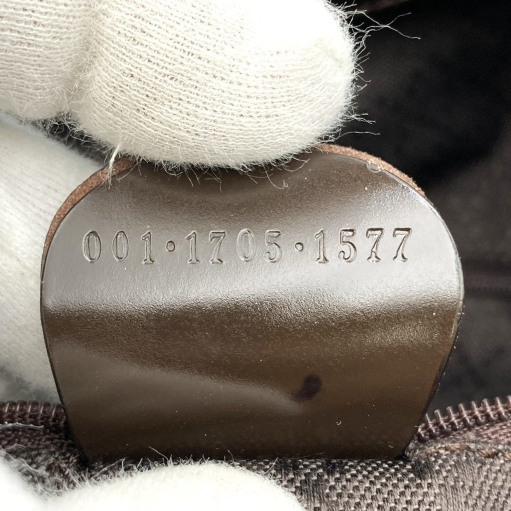 Gucci Brown Nylon Leather Shoulder Bag (Pre-Owned)