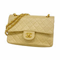 Chanel Beige Leather Shoulder Bag