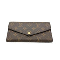 Louis Vuitton Brown Monogram Canvas Long Wallet (Tri-Fold)