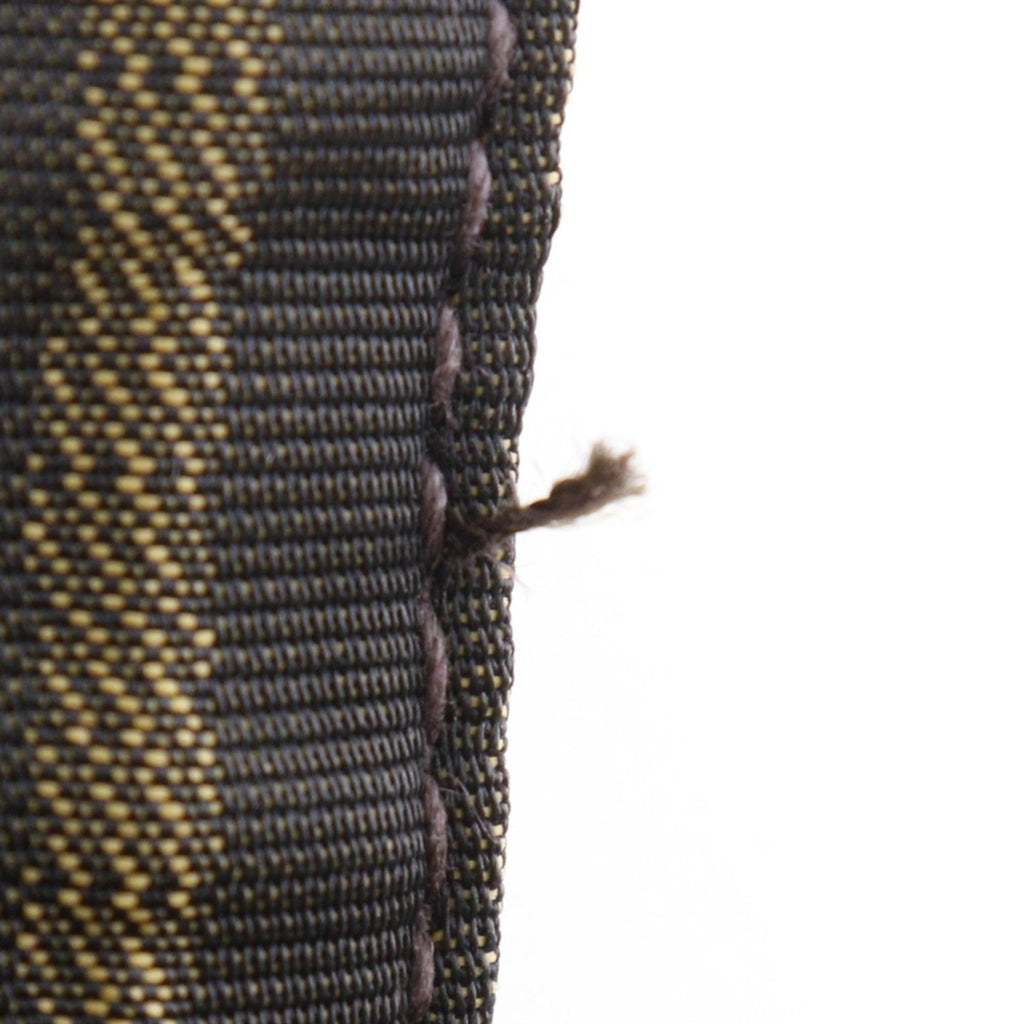 Fendi Brown Nylon Canvas Shoulder Bag