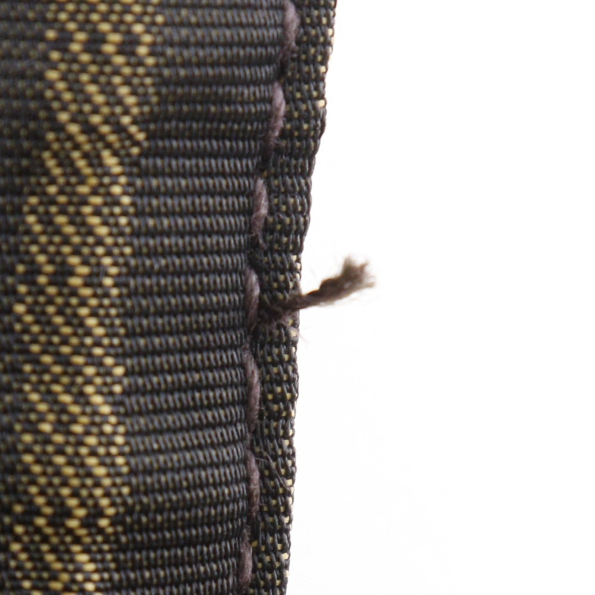 Fendi Brown Nylon Canvas Shoulder Bag