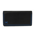 Louis Vuitton Black Blue Noir Taiga Leather Long Wallet