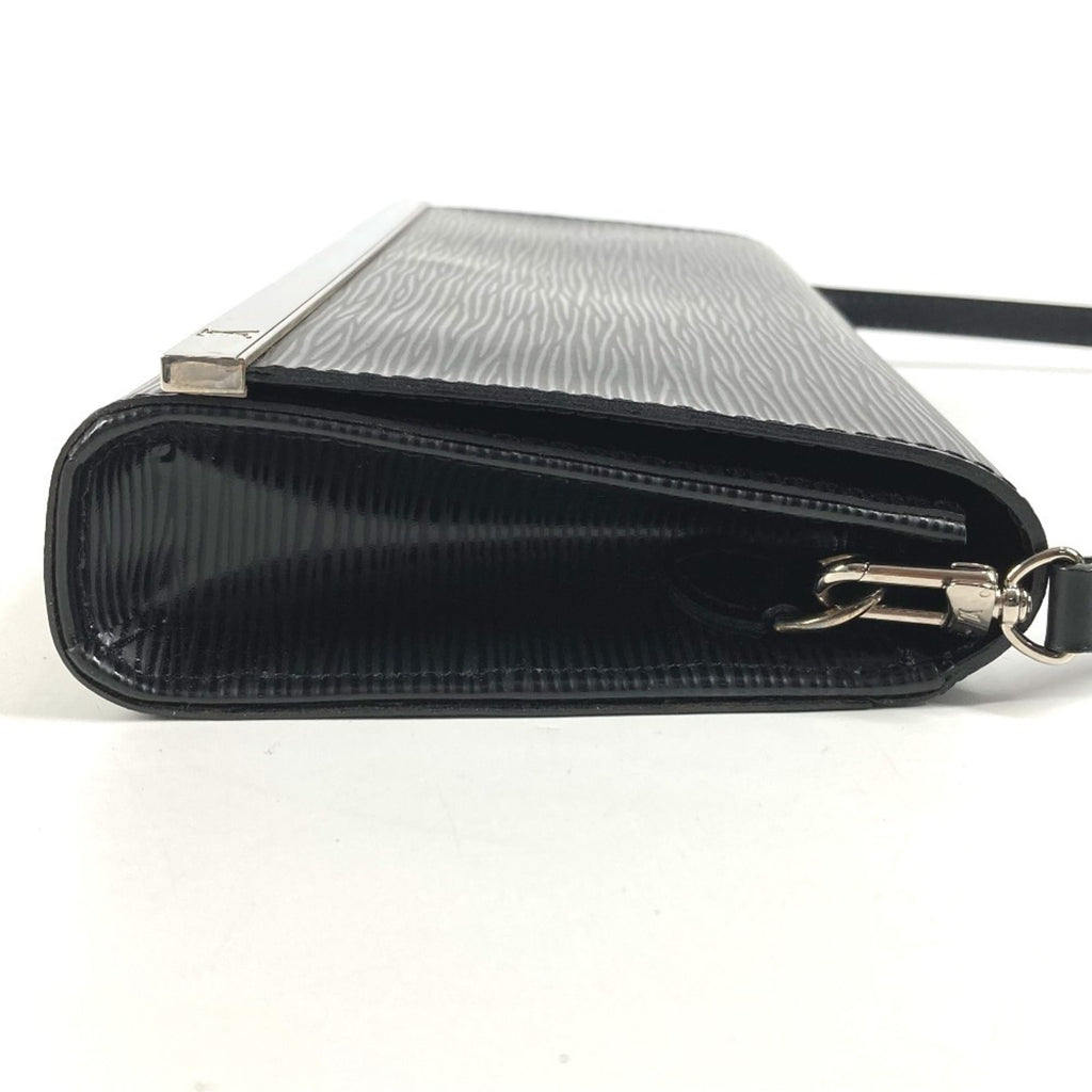 Louis Vuitton Epi Black Noir Epi Leather Clutch Bag Pochette Shoulder Bag