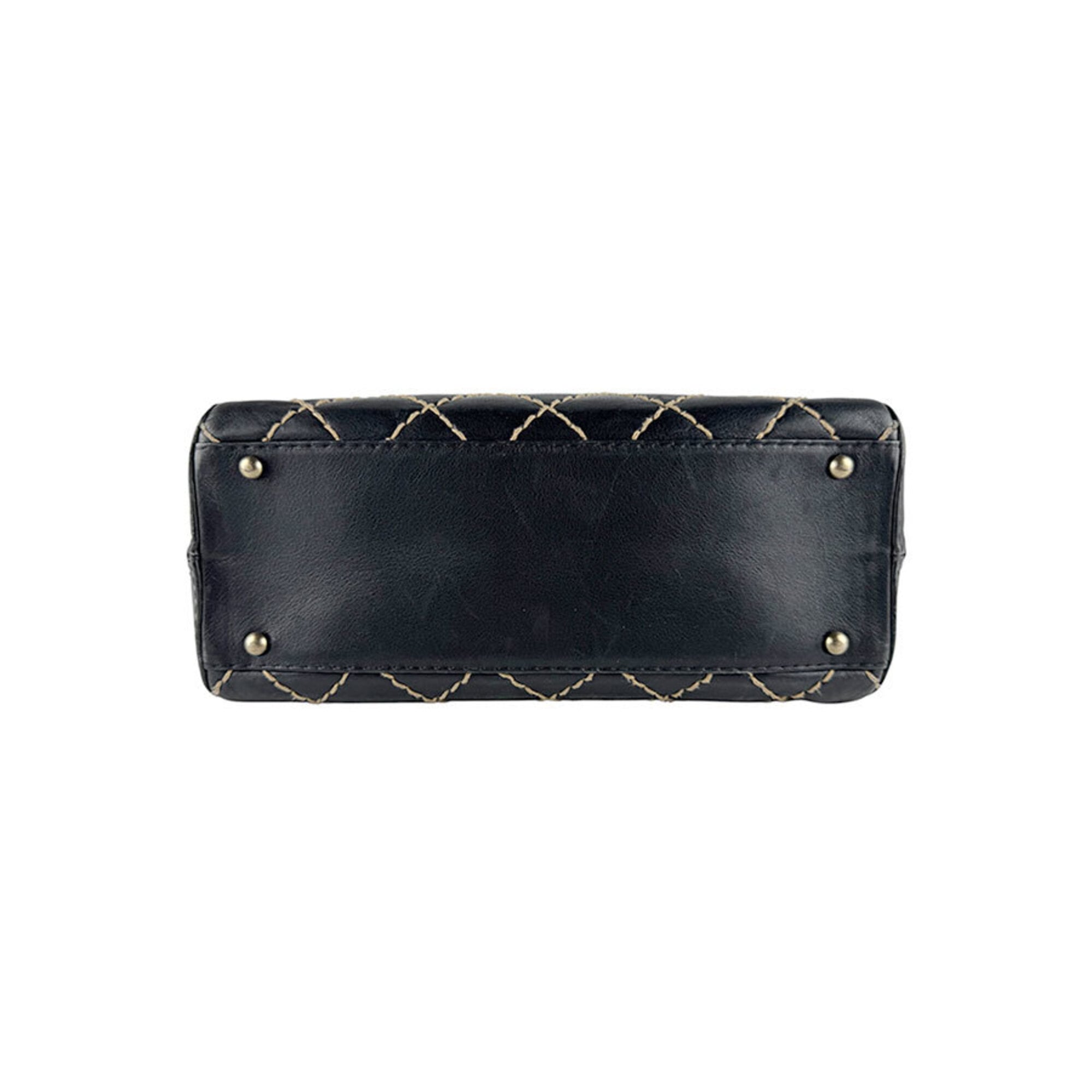 Chanel Black Leather Handbag