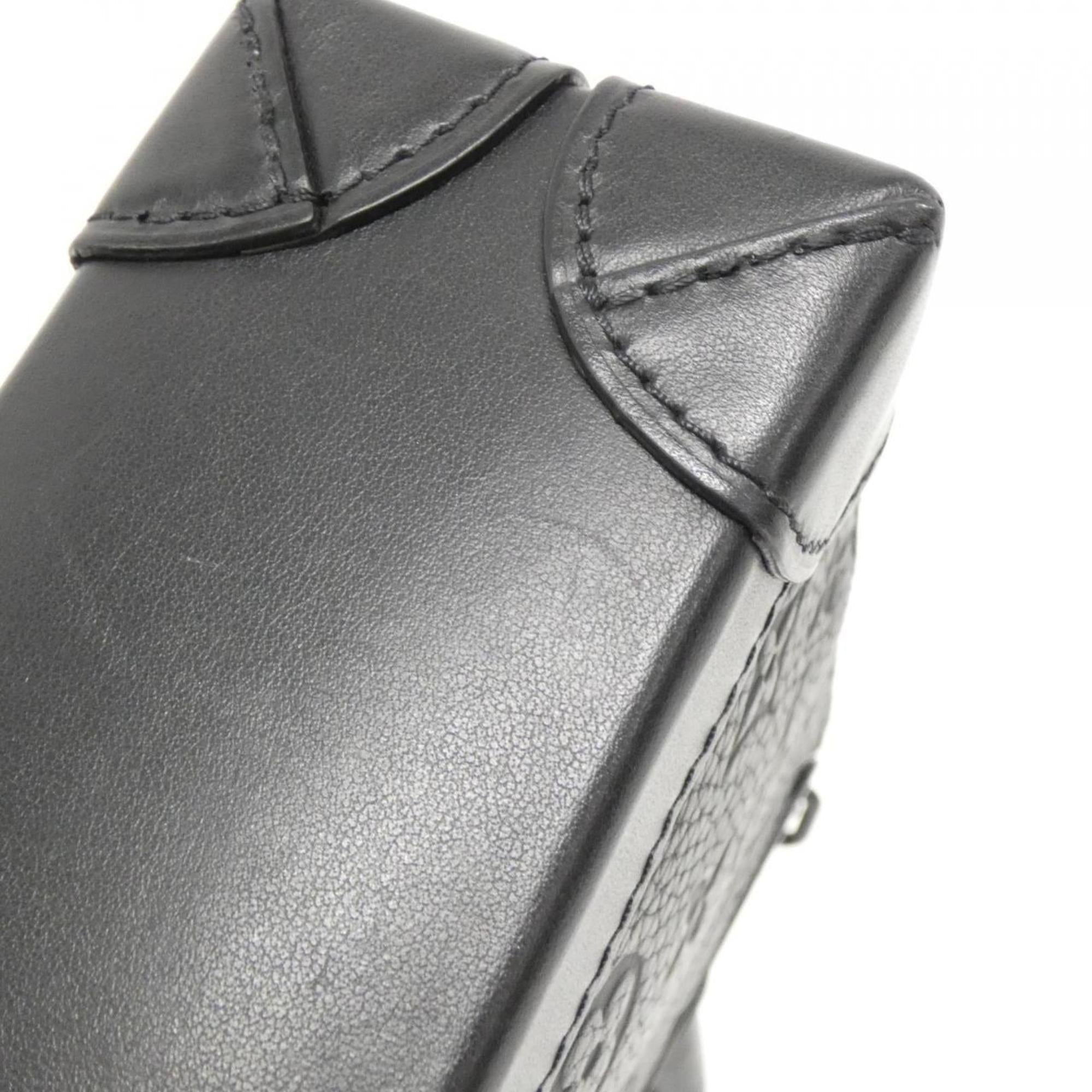 Louis Vuitton Black Leather Shoulder Bag