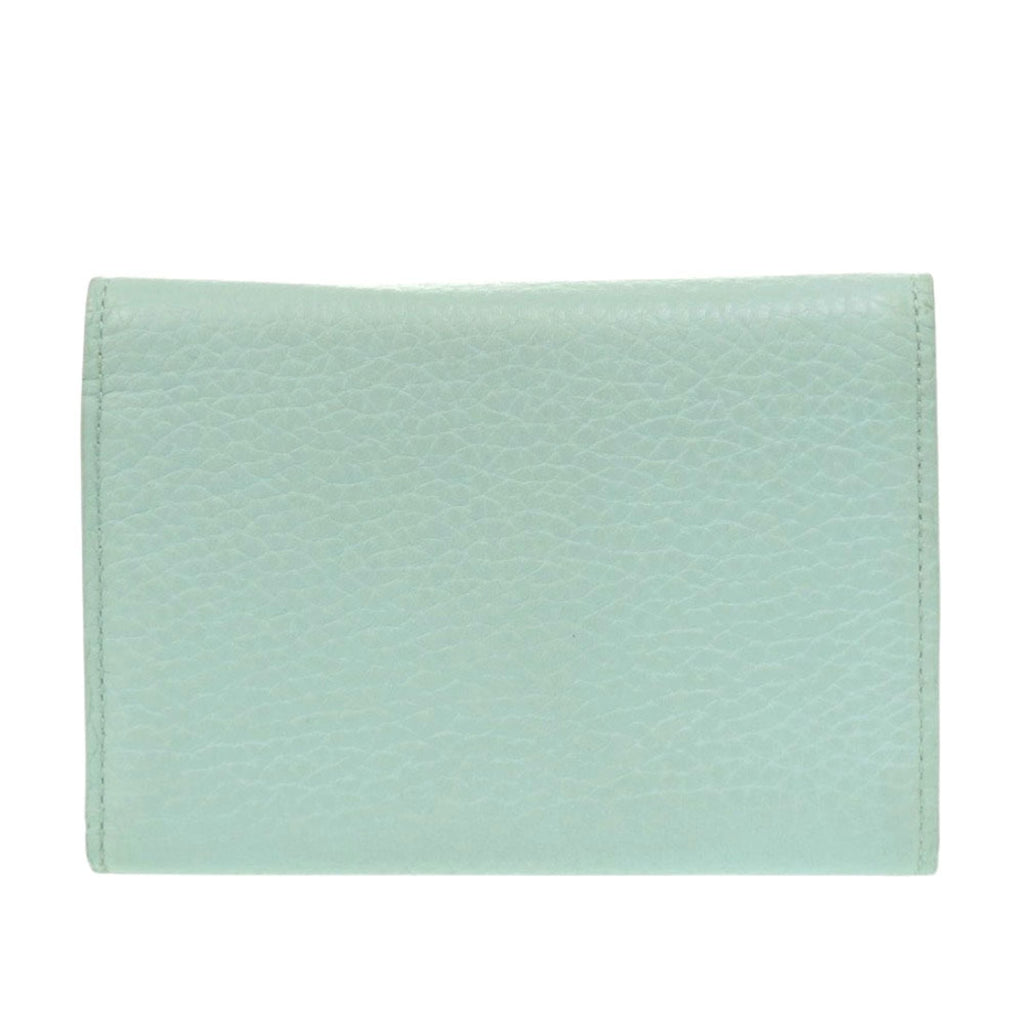 Louis Vuitton Blue Leather Wallet (Tri-Fold)
