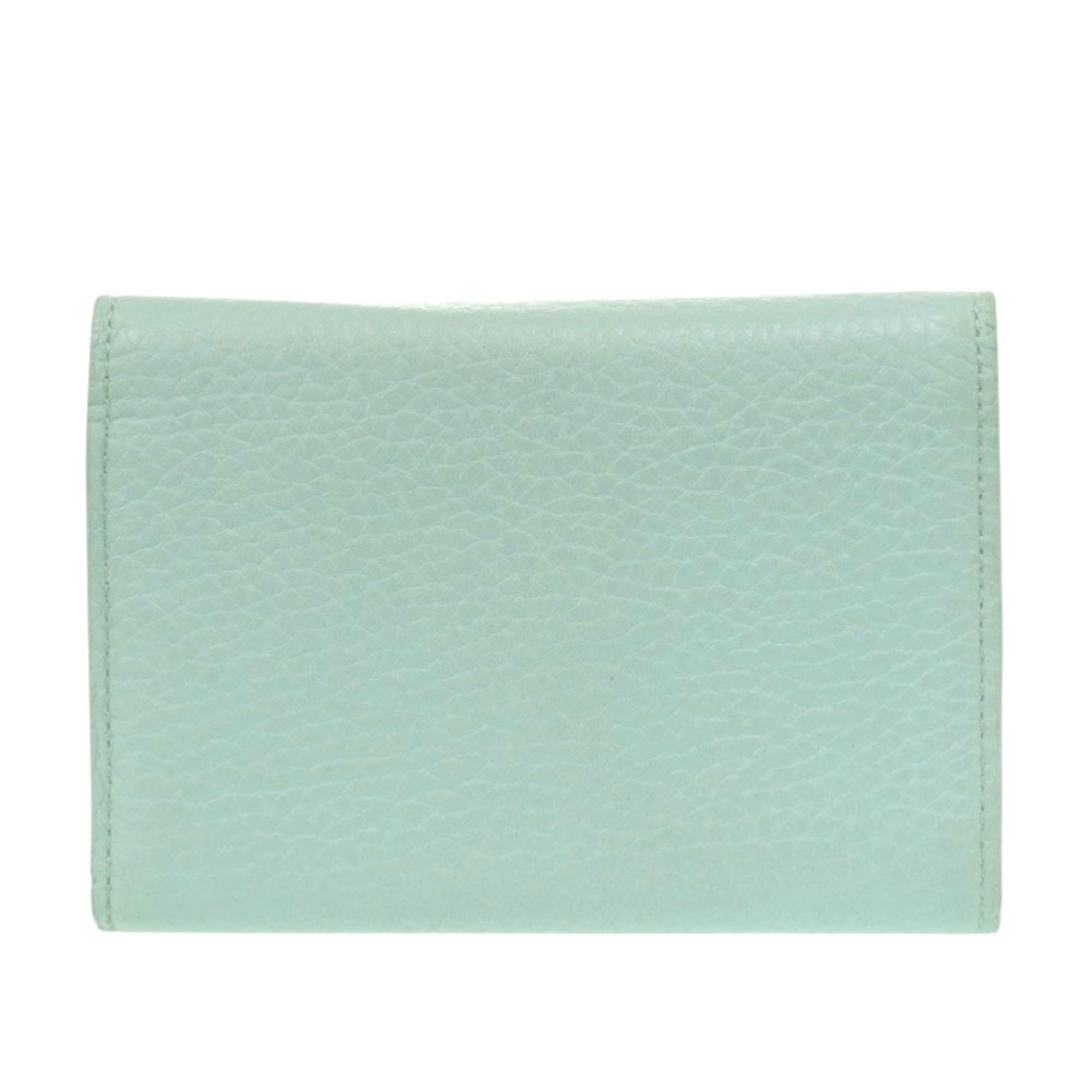 Louis Vuitton Blue Leather Wallet (Tri-Fold)