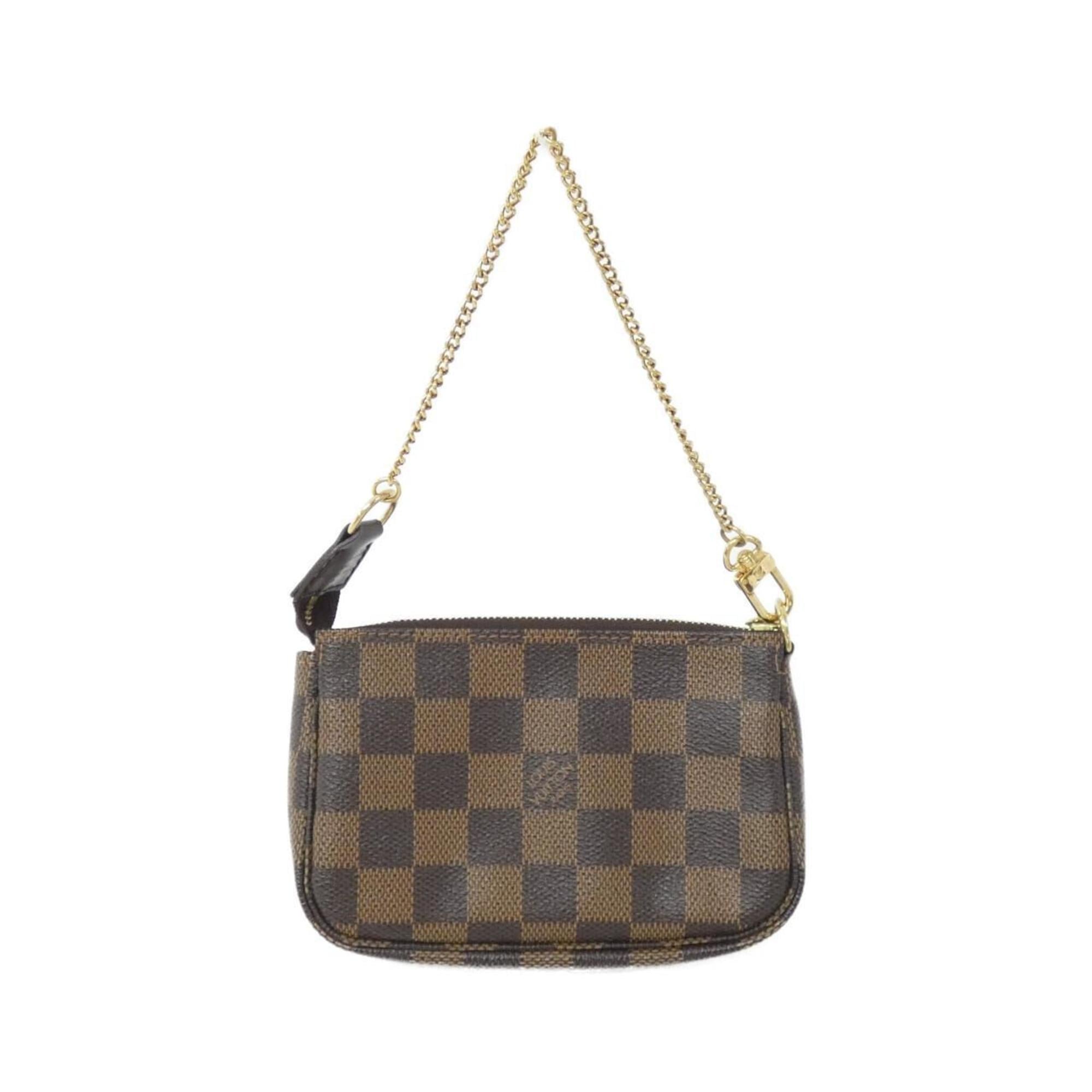 Louis Vuitton Damier Ebene Coated Canvas Pochette Pouch
