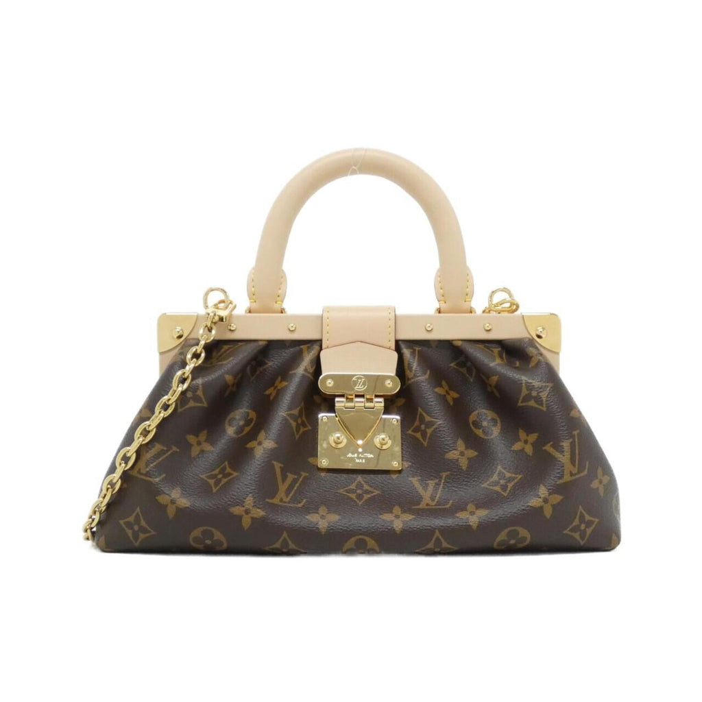 Louis Vuitton Marron Coated Canvas Handbag