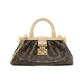 Louis Vuitton Marron Coated Canvas Handbag