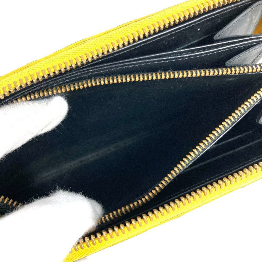 Louis Vuitton Dot Infinity (Yayoi Kusama) Black Yellow Patent Leather Long Wallet