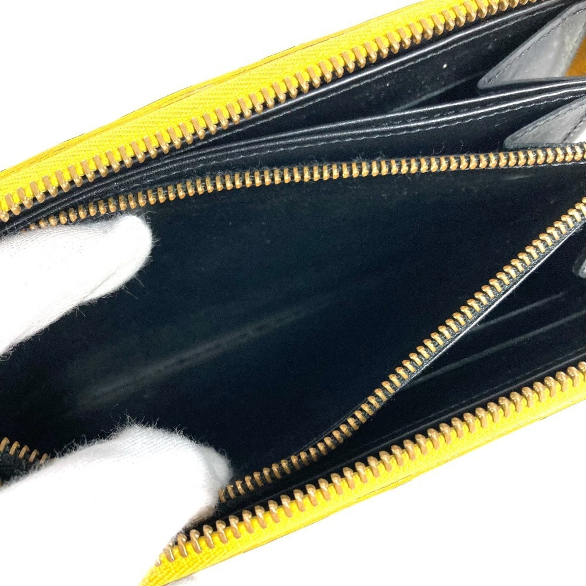Louis Vuitton Dot Infinity (Yayoi Kusama) Black Yellow Patent Leather Long Wallet