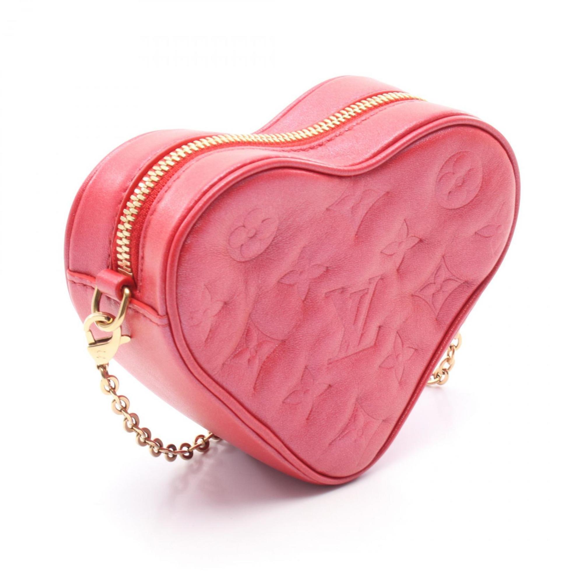 Louis Vuitton Pink Red Color Leather Shoulder Bag